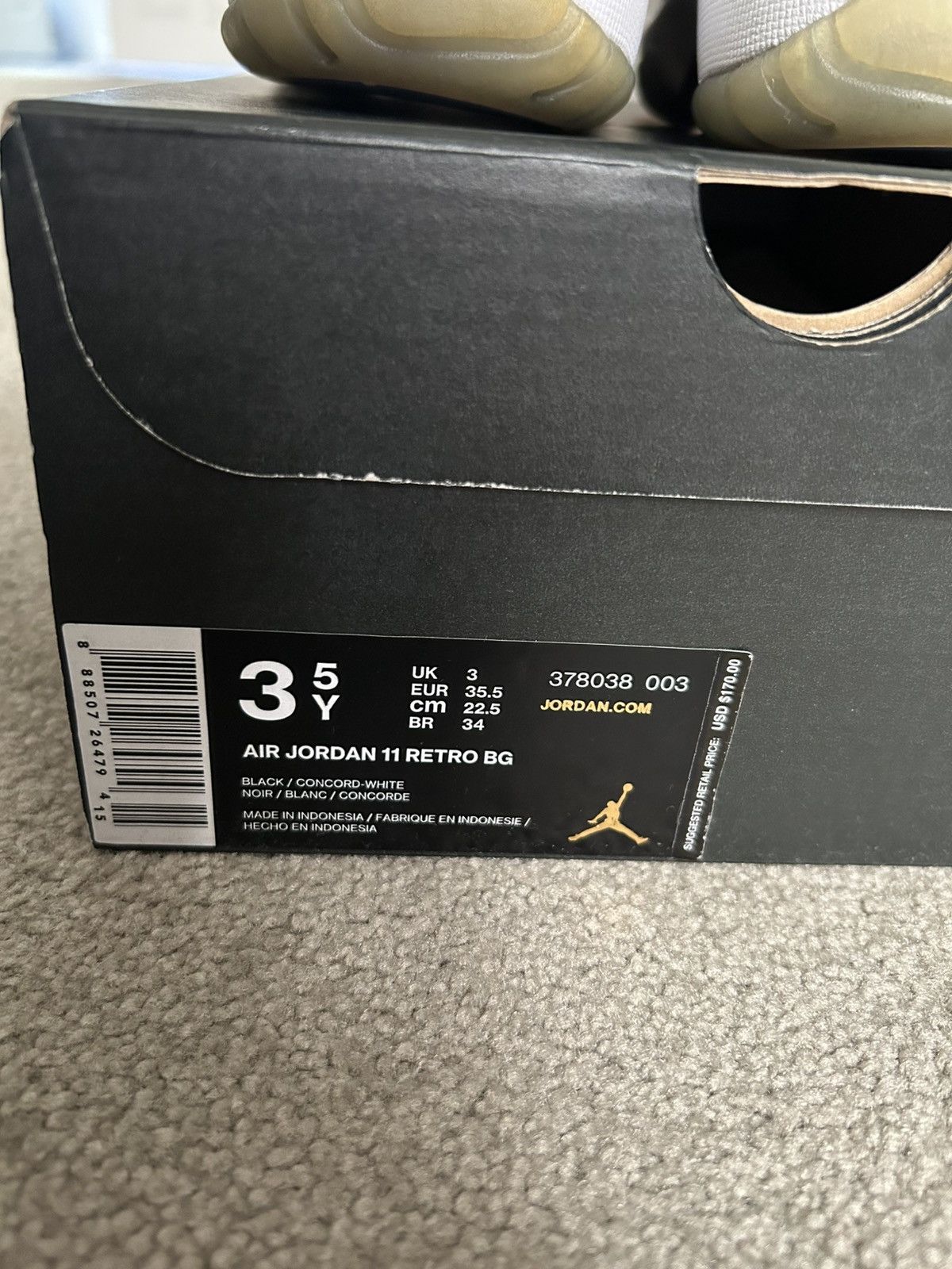 Jordan Brand × Nike Air Jordan 11 Retro Space Jam 3.5Y Size US 5 / IT 35 - 10 Thumbnail