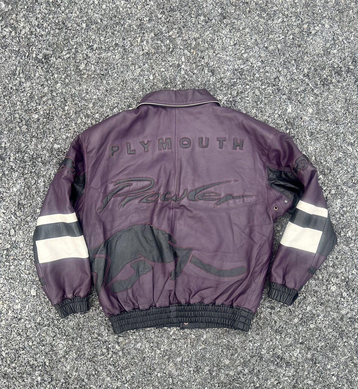 Designer × Vintage Vintage Plymouth Prowler Lamb Leather All Embroidered Jacket Size US M / EU 48-50 / 2 - 1 Thumbnail