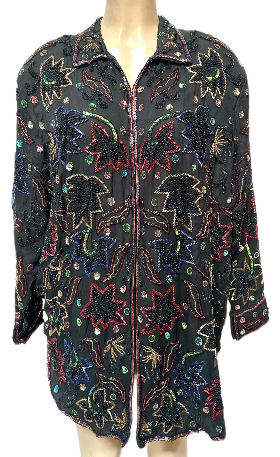 Other Sequin Top Black Multi size 2X Size XXL / US 16-18 / IT 52-54 - 2 Thumbnail