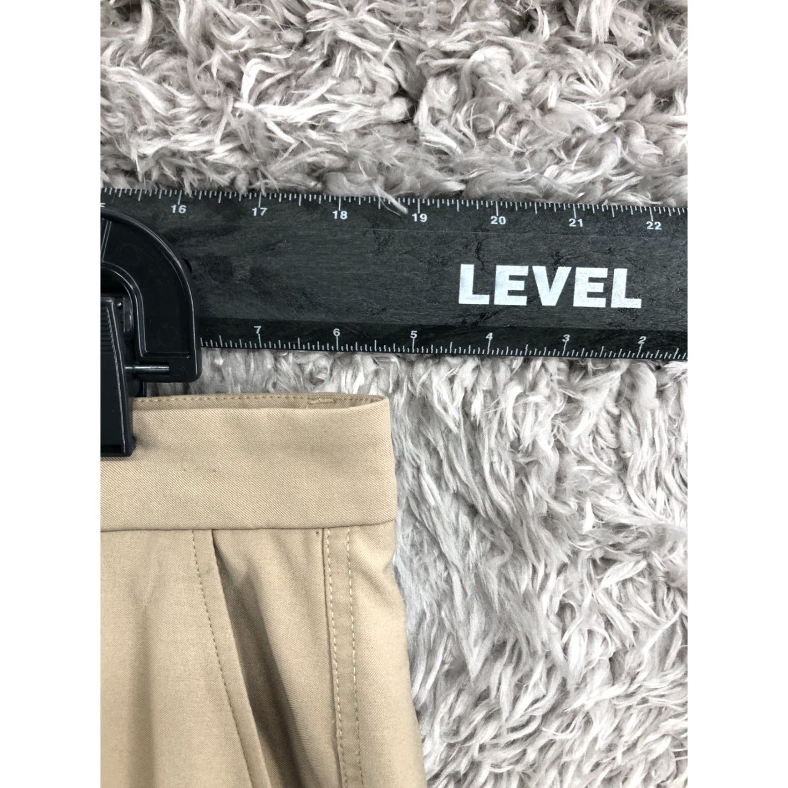 Vintage Pebble Beach Mens Bermuda Shorts Size 38 Medium Wash Beige Logo 5-Pocket Regular Knit Cotton Blend Front Flat Front Casual Sportswear Mens Size US 38 / EU 54 - 2 Thumbnail