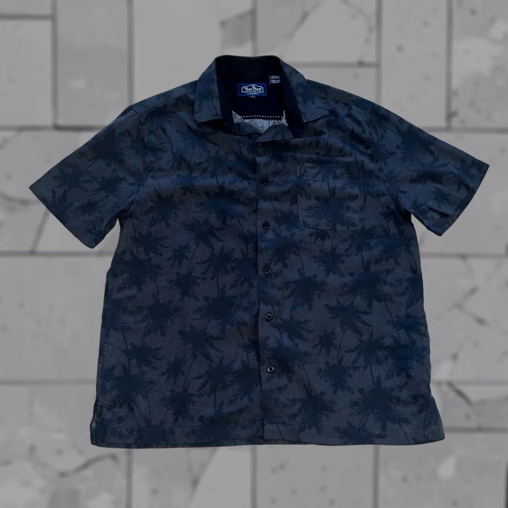 Nat Nast Nat Nast luxury originals Silk blend Hawaiian print Button-Down Shirt Men M Short Sleeve Black Hawaii Shirt Mens M Size US M / EU 48-50 / 2 - 1 Thumbnail