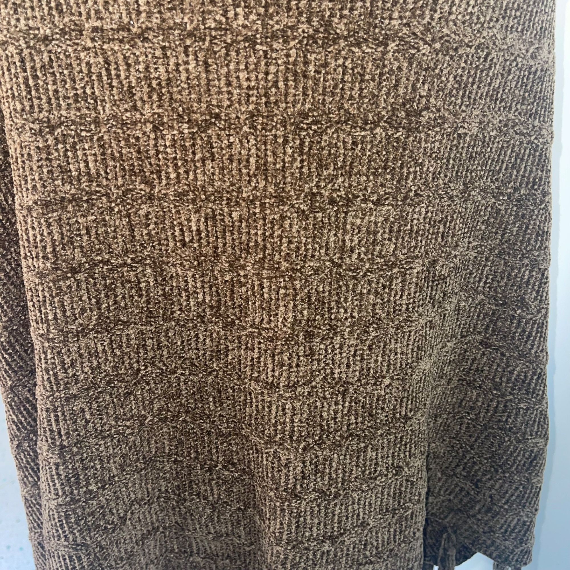 Other Womens Poncho One Size Brown Button Front Fringe Size ONE SIZE - 5 Thumbnail