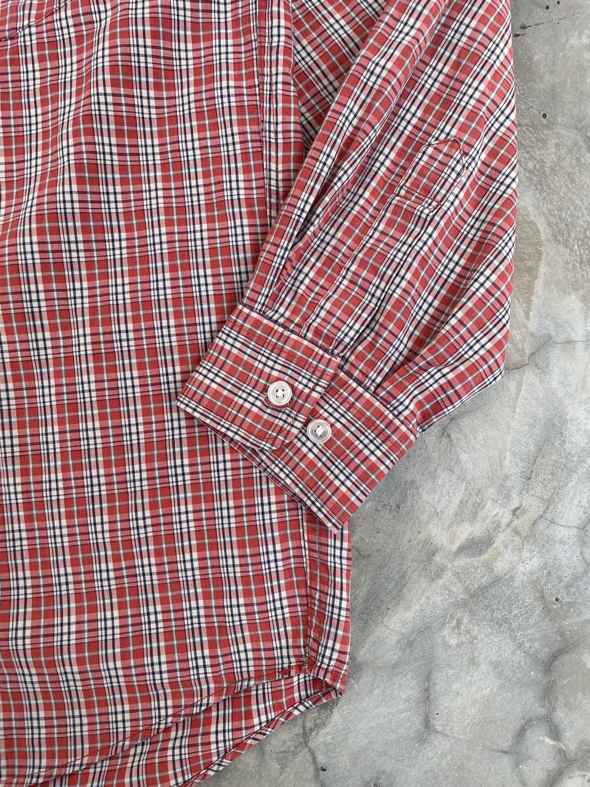 Japanese Brand VTG 90s Piko Hawaii Longboard Wear Red Plaid Chest Pocket Size US L / EU 52-54 / 3 - 6 Thumbnail