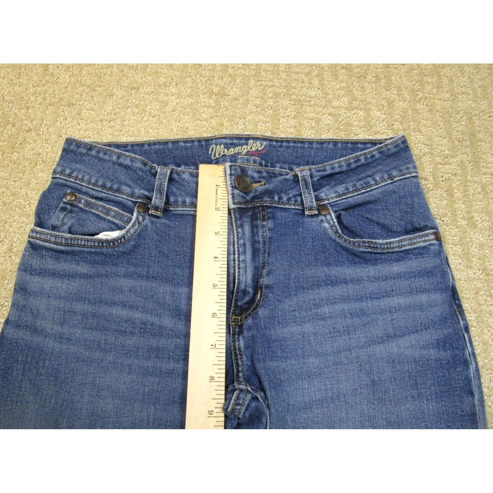 Wrangler Wrangler Jeans Women blue Mid Rise Bootcut Denim 5-Pocket 32in Inseam Regular Fit Cowboy Style Jeans Women Size 28" / US 6 / IT 42 - 6 Thumbnail