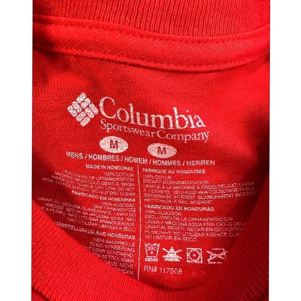Vintage Columbia T-Shirt Mens Adult Medium Red Short Sleeve Crew Neck Outdoor Breathable Solid Hunting Fishing NEW Size US M / EU 48-50 / 2 - 3 Thumbnail