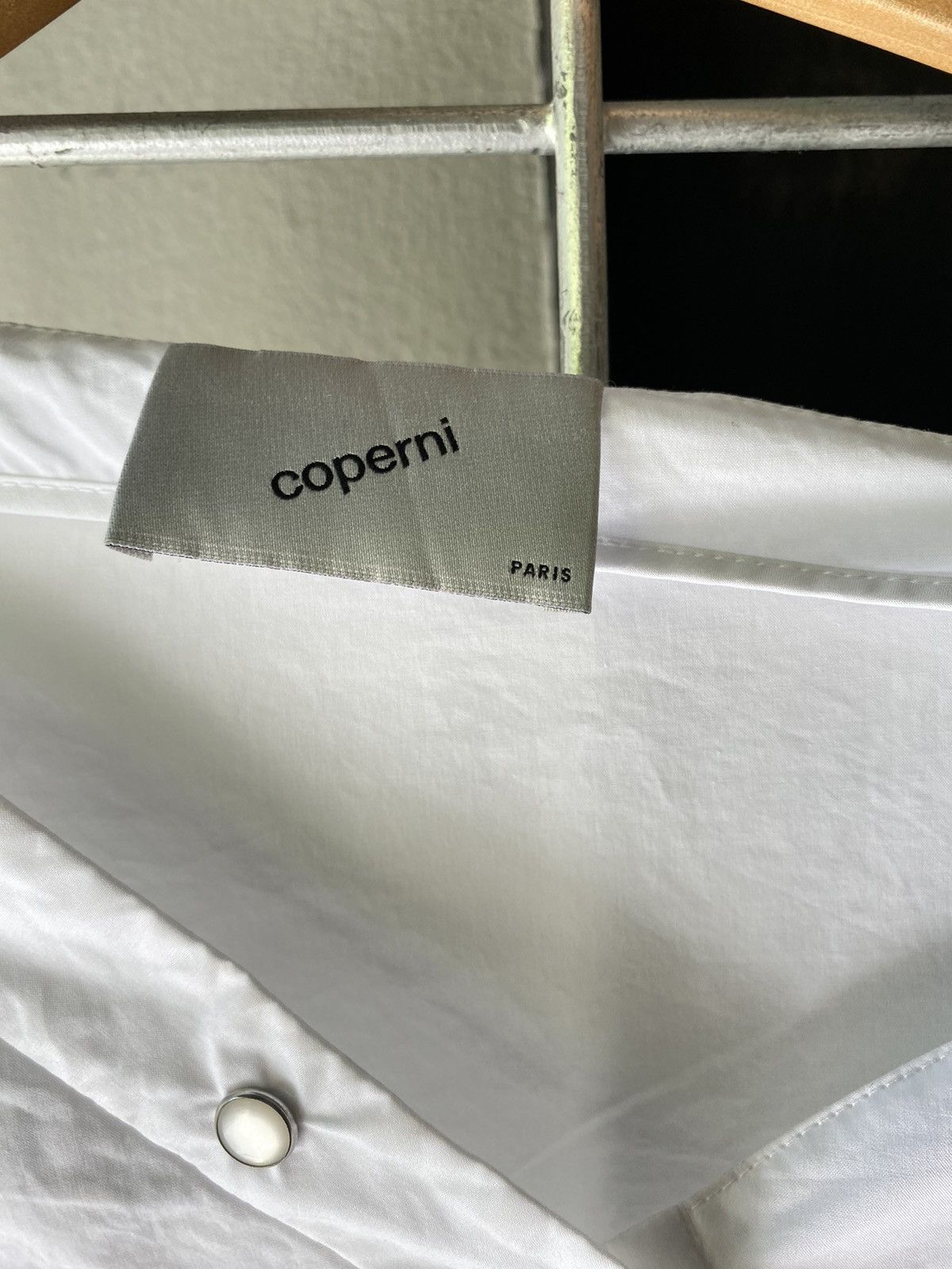 Coperni Coperni Asymmetric White Button-Up Blouse Size XS / US 0-2 / IT 36-38 - 9 Thumbnail