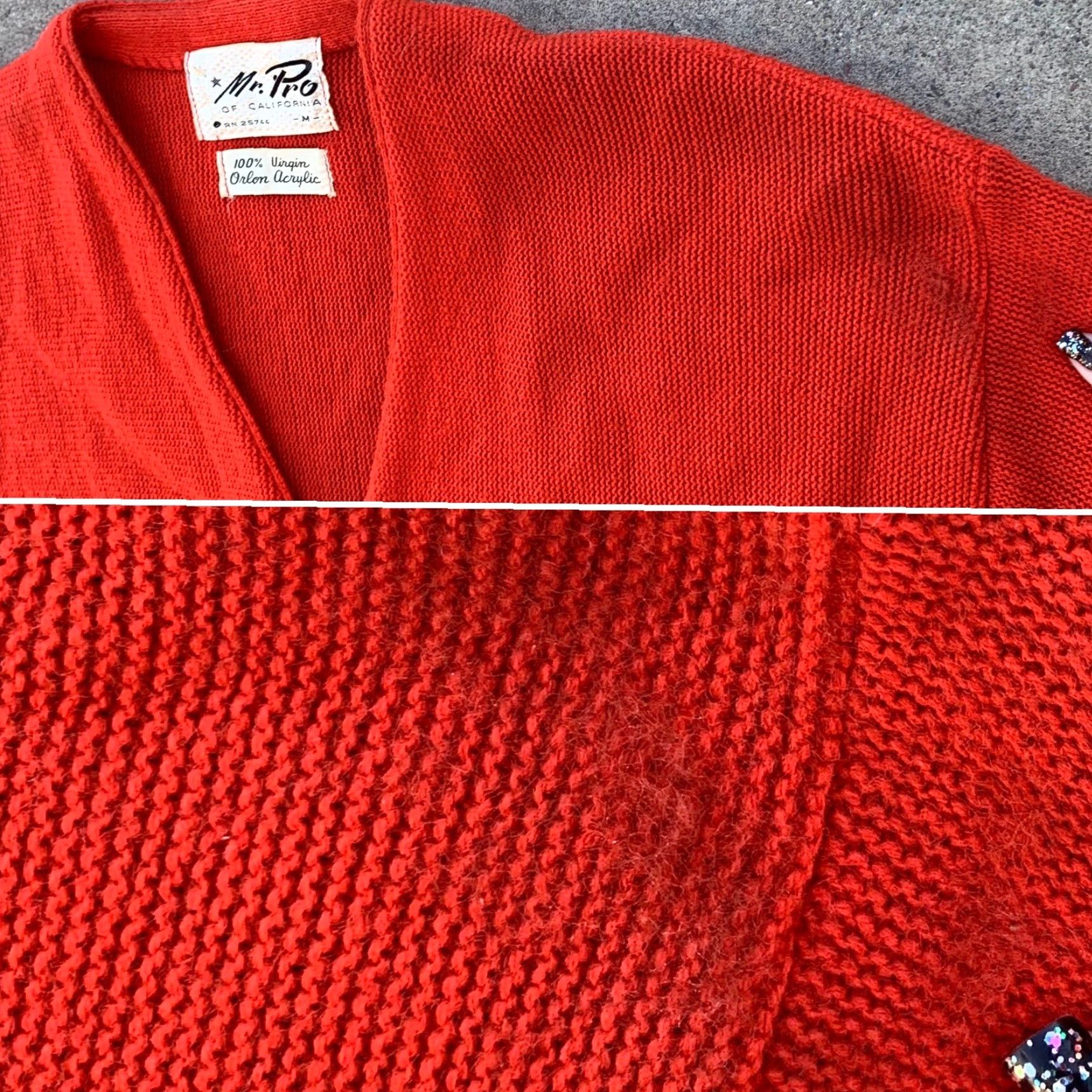 Vintage VINTAGE Mr. Pro of California cardigan sweater M 100% Virgin Orlon Acrylic Grunge 1960s Mens Girls Womens Size US M / EU 48-50 / 2 - 7 Thumbnail