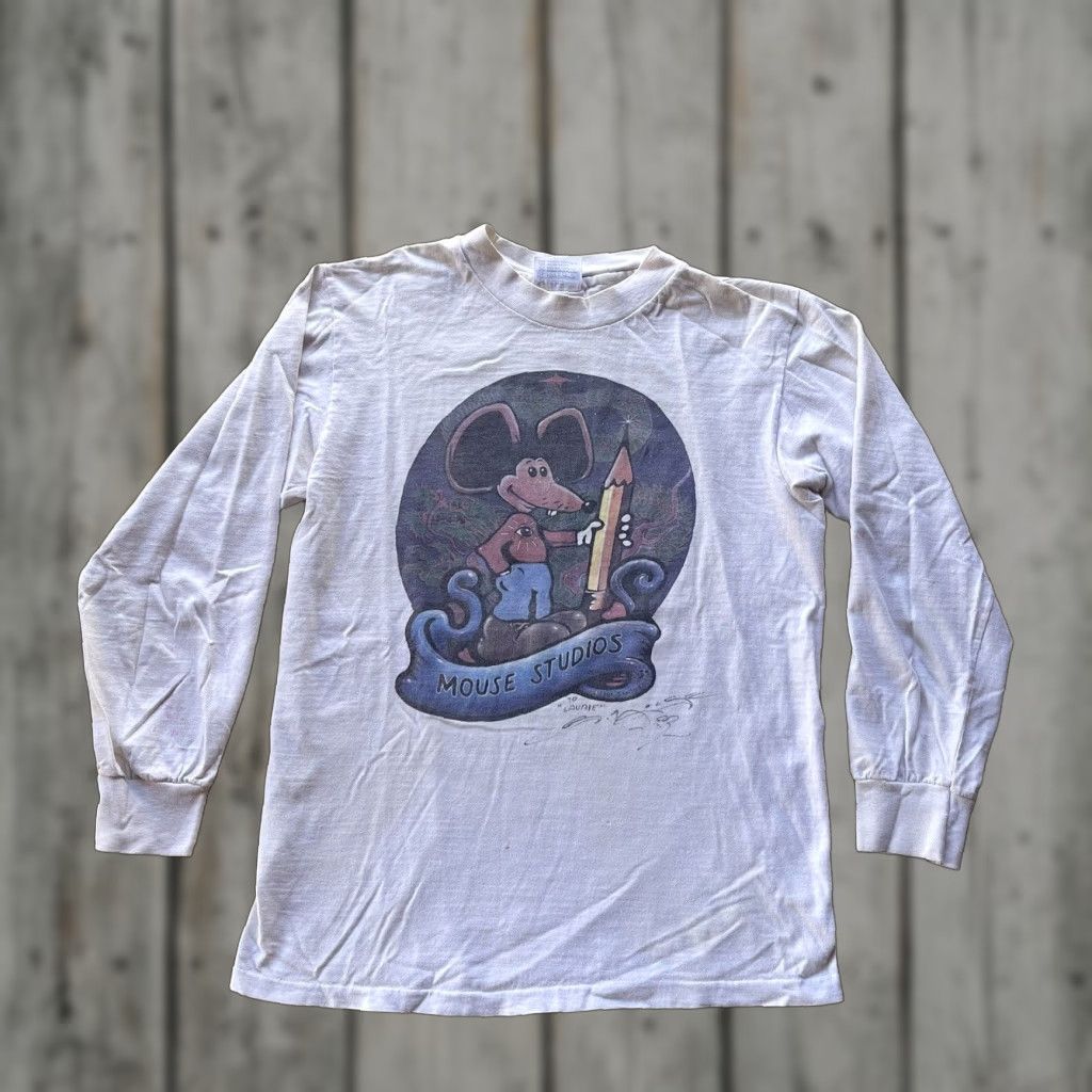 Hanes VINTAGE Grateful Dead Stanley Mouse Long Sleeve T-Shirt Mens XS White 80s Art Music Logo Size US XS / EU 42 / 0 - 1 Thumbnail