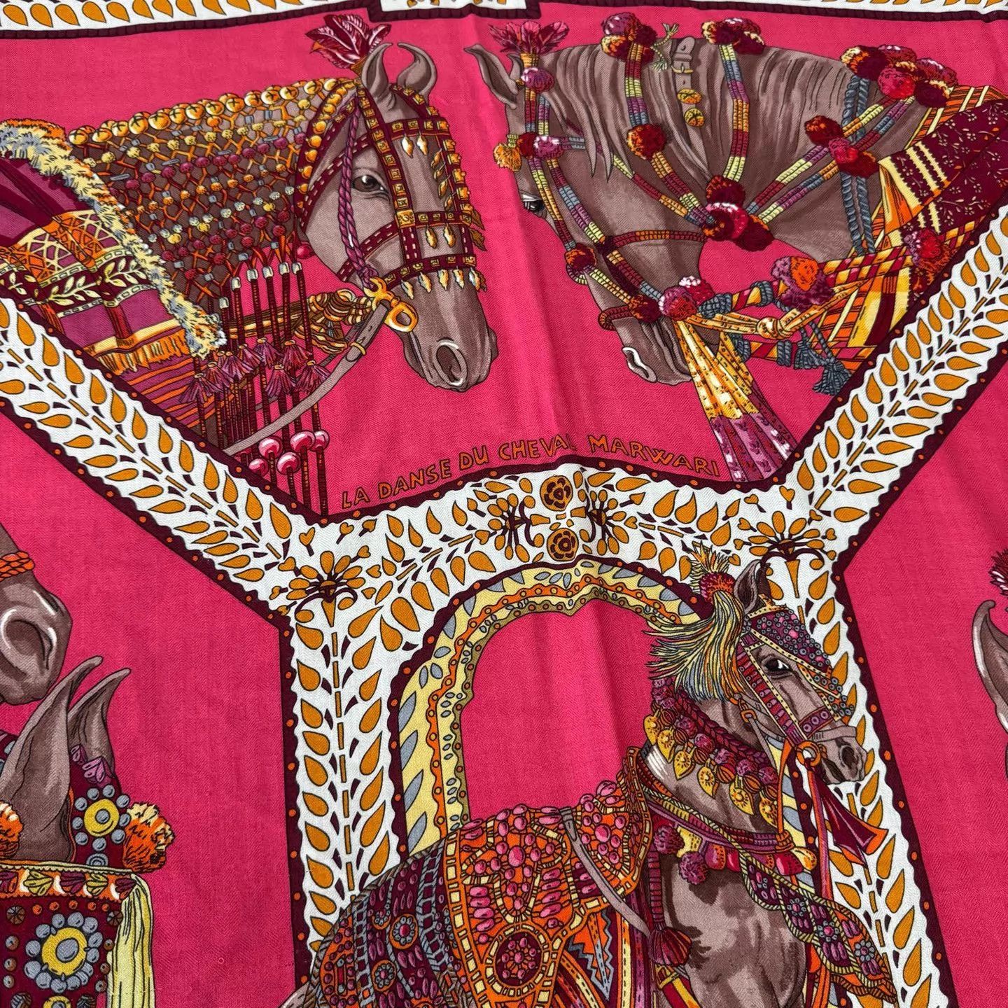 Hermes Hermes Classic Horse Dance Silk Scarf 99 New 140x140 Size ONE SIZE - 2 Thumbnail