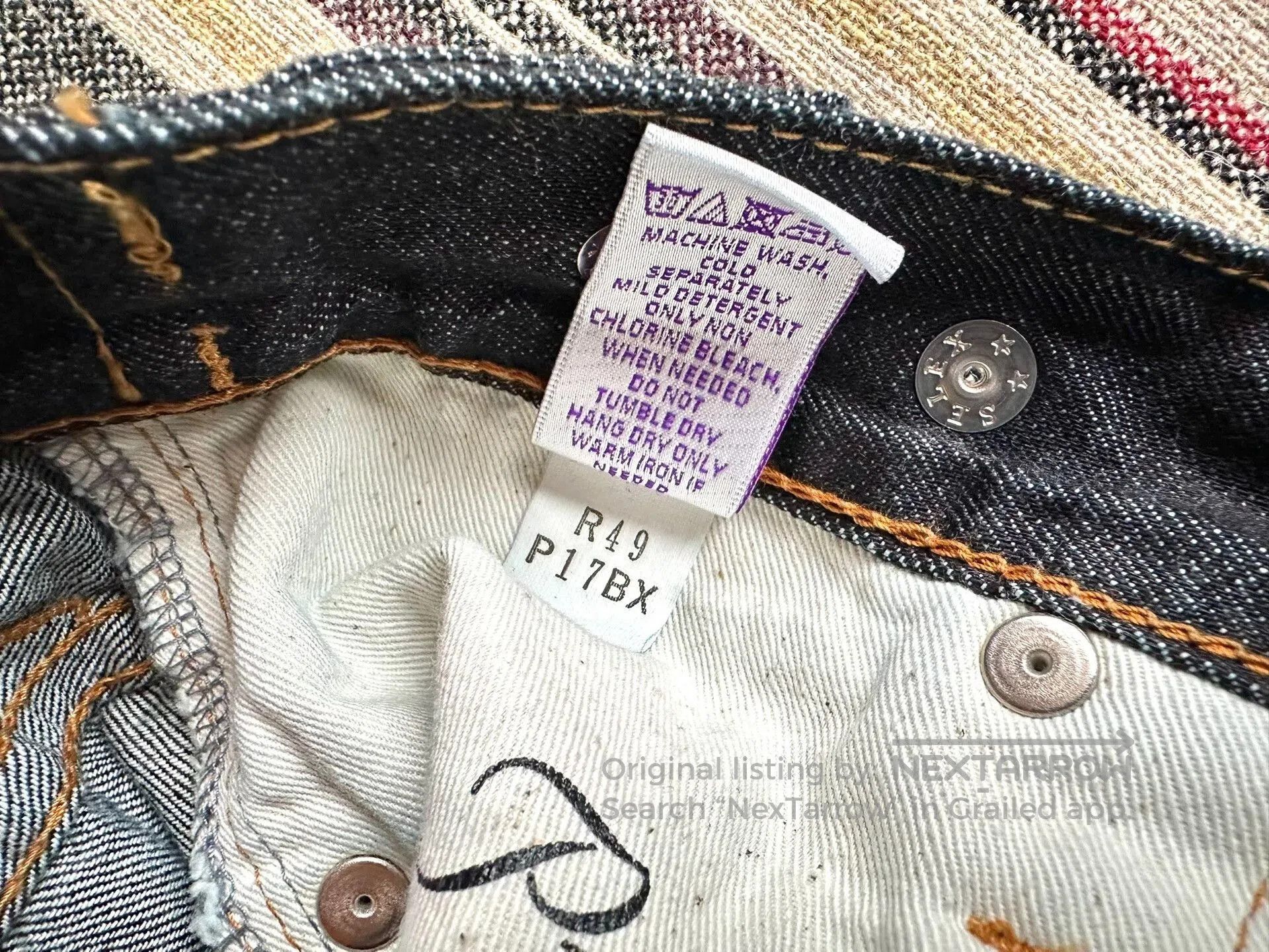 Prps vintage prps rinse denim jeans unisex. Size 24" / US 00 / IT 34 - 8 Thumbnail