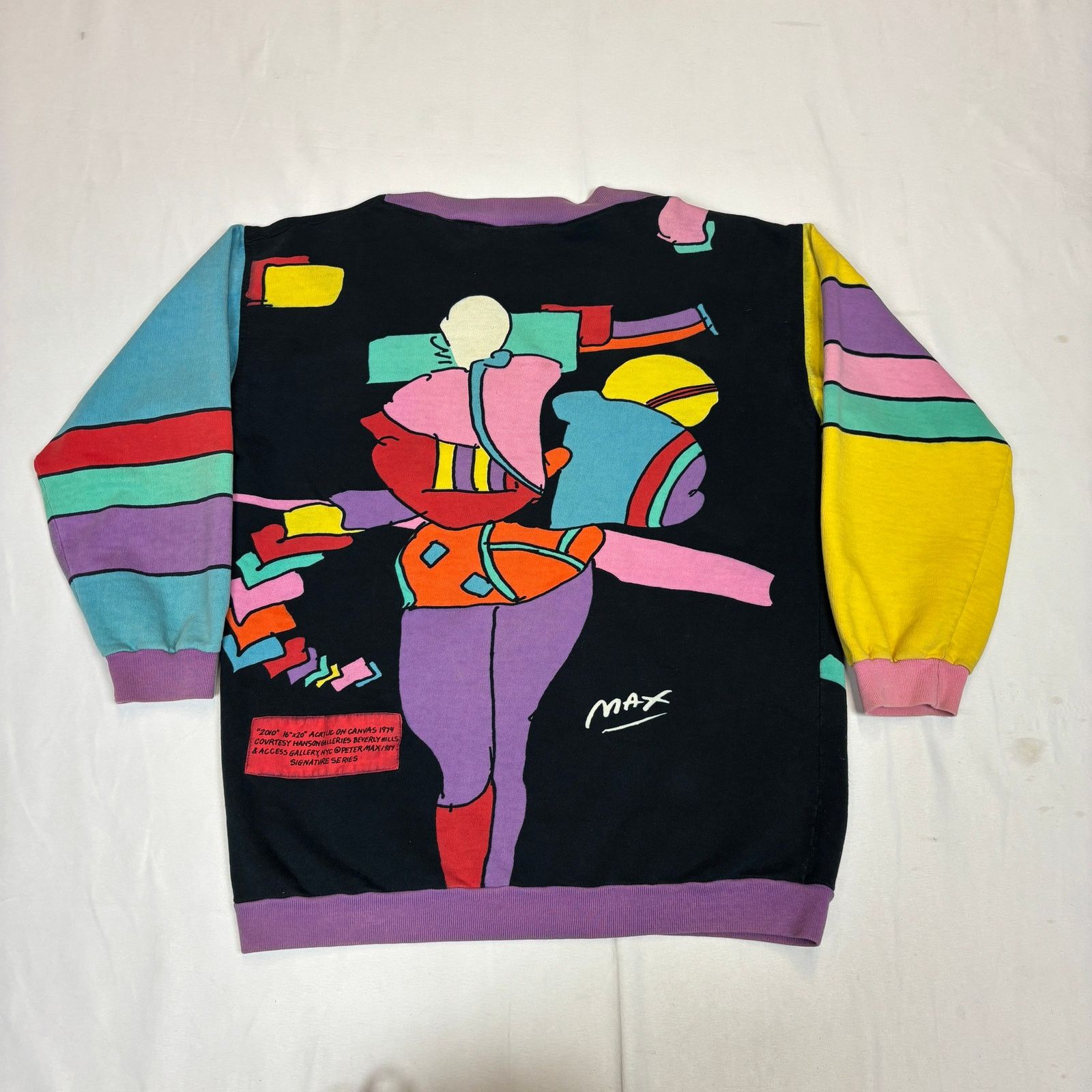 Vintage Neo Max Peter Max Vintage 1987 Sweatshirt Men's Medium Art Size US M / EU 48-50 / 2 - 3 Thumbnail