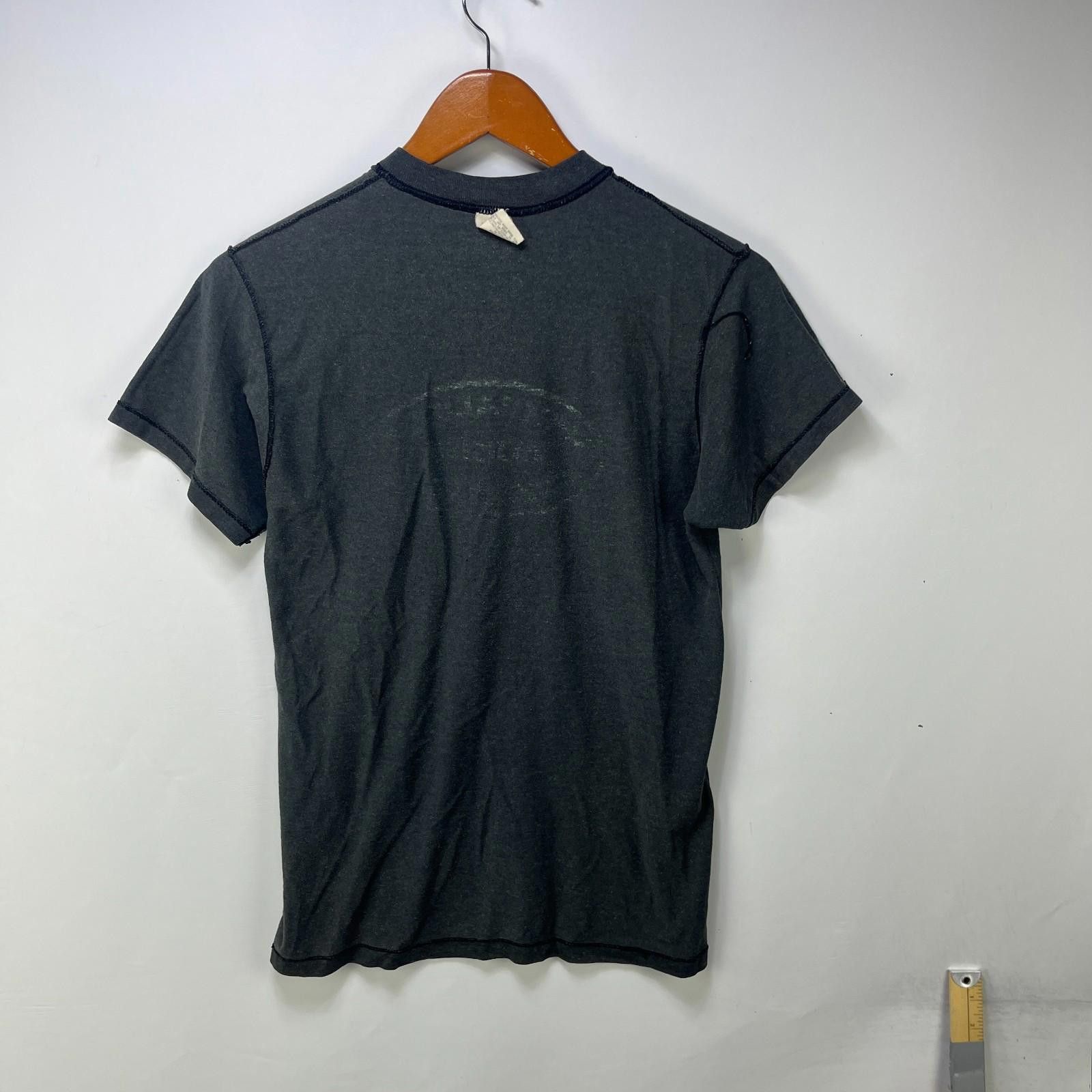 Vintage Vintage 80s Sun Faded Blank Black Inside Out Shirt Large Size US L / EU 52-54 / 3 - 3 Thumbnail