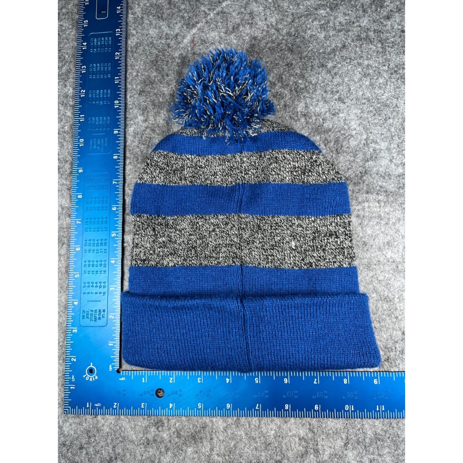 Vintage Crossland Beanie Adult One Size Blue Knit 100%Acrylic Striped Hat Winter Casual Workwear Mens Women’s Size ONE SIZE - 5 Thumbnail