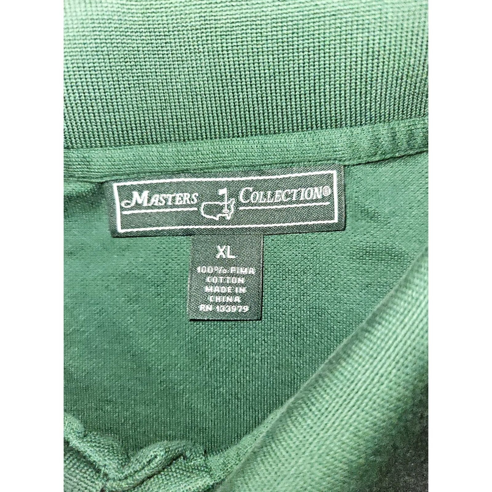 Vintage Master'S Collection Polo Shirt XL Green Pima Cotton Embroidered Golf - XL Size US XL / EU 56 / 4 - 2 Thumbnail