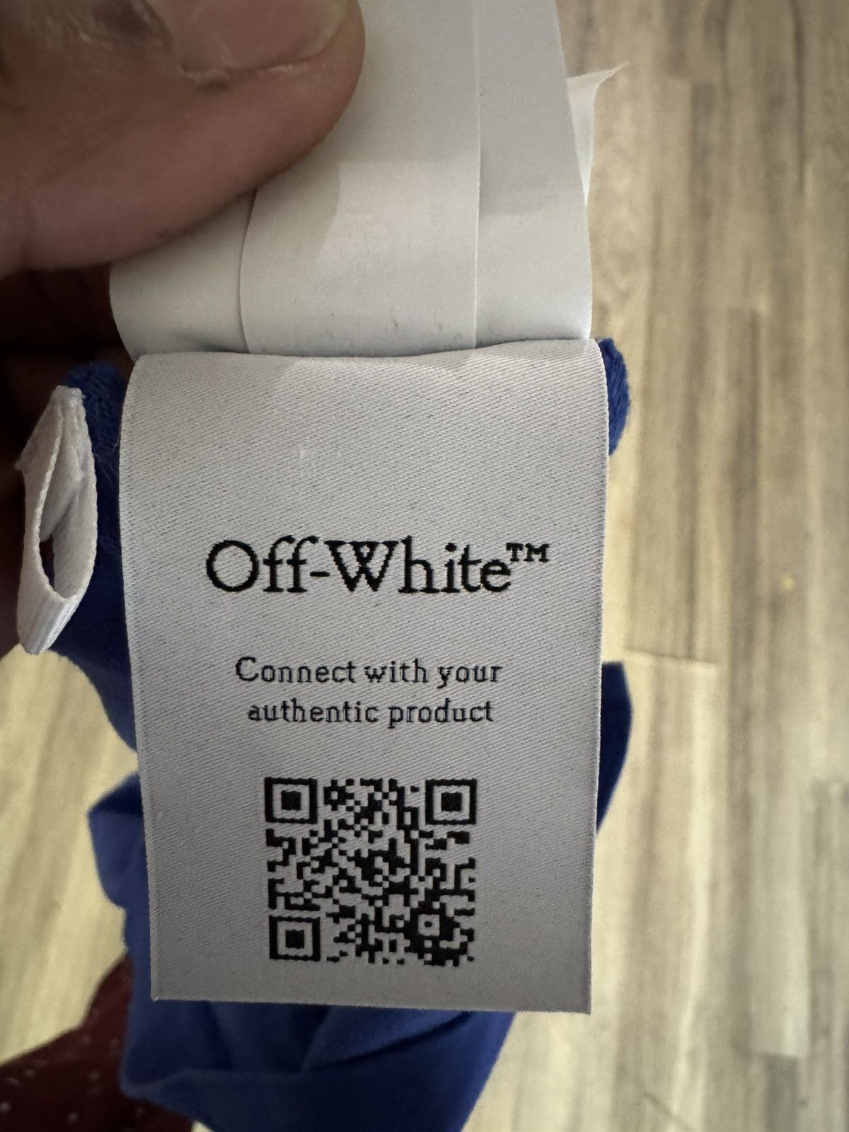 Off-White Off-White Logo Stamp T shirt Blue Size US XXS / EU 40 - 9 Thumbnail
