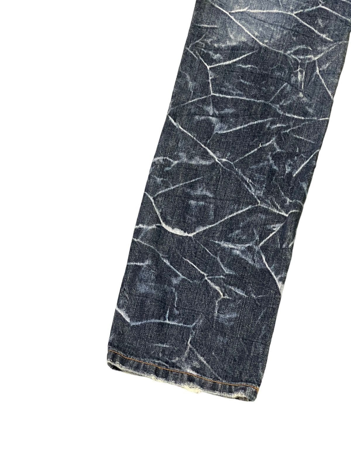 Japanese Brand Double Waist Jeans Nylaus Honeycomb Faded Straight Cut 8🟦5 Size US 30 / EU 46 - 5 Thumbnail