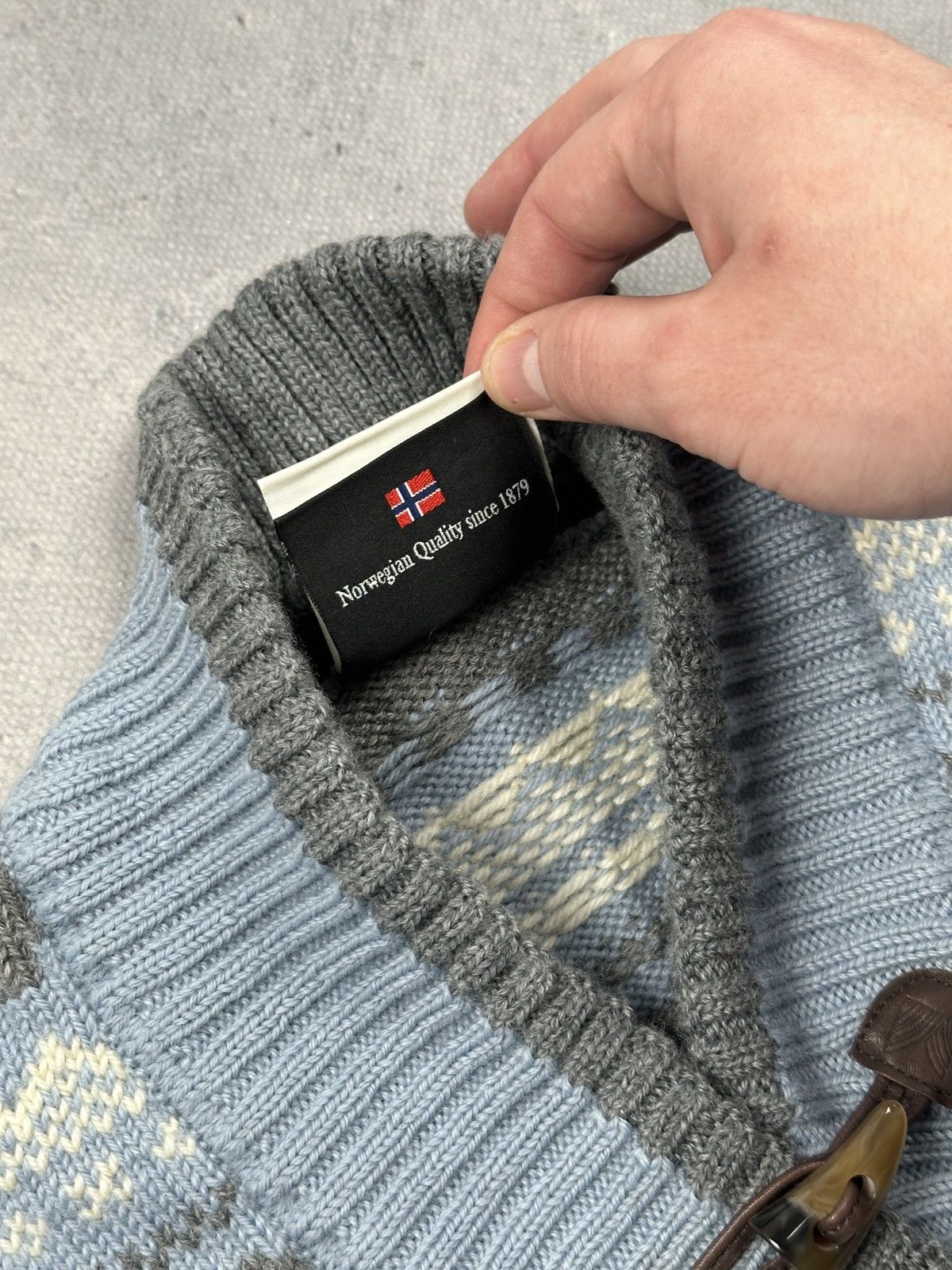 Dale Of Norway Dale Of Norway Olympic Nordic Knit Wool Sweater Blue Grey Size S / US 4 / IT 40 - 12 Thumbnail