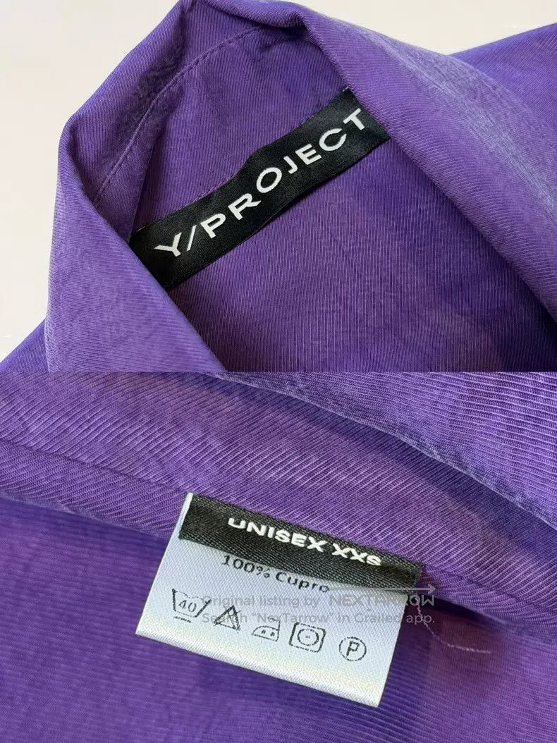 Y/Project Y/Project State Present Purple Zip-Up Shirt Size XXS / US 00 / IT 34 - 9 Thumbnail