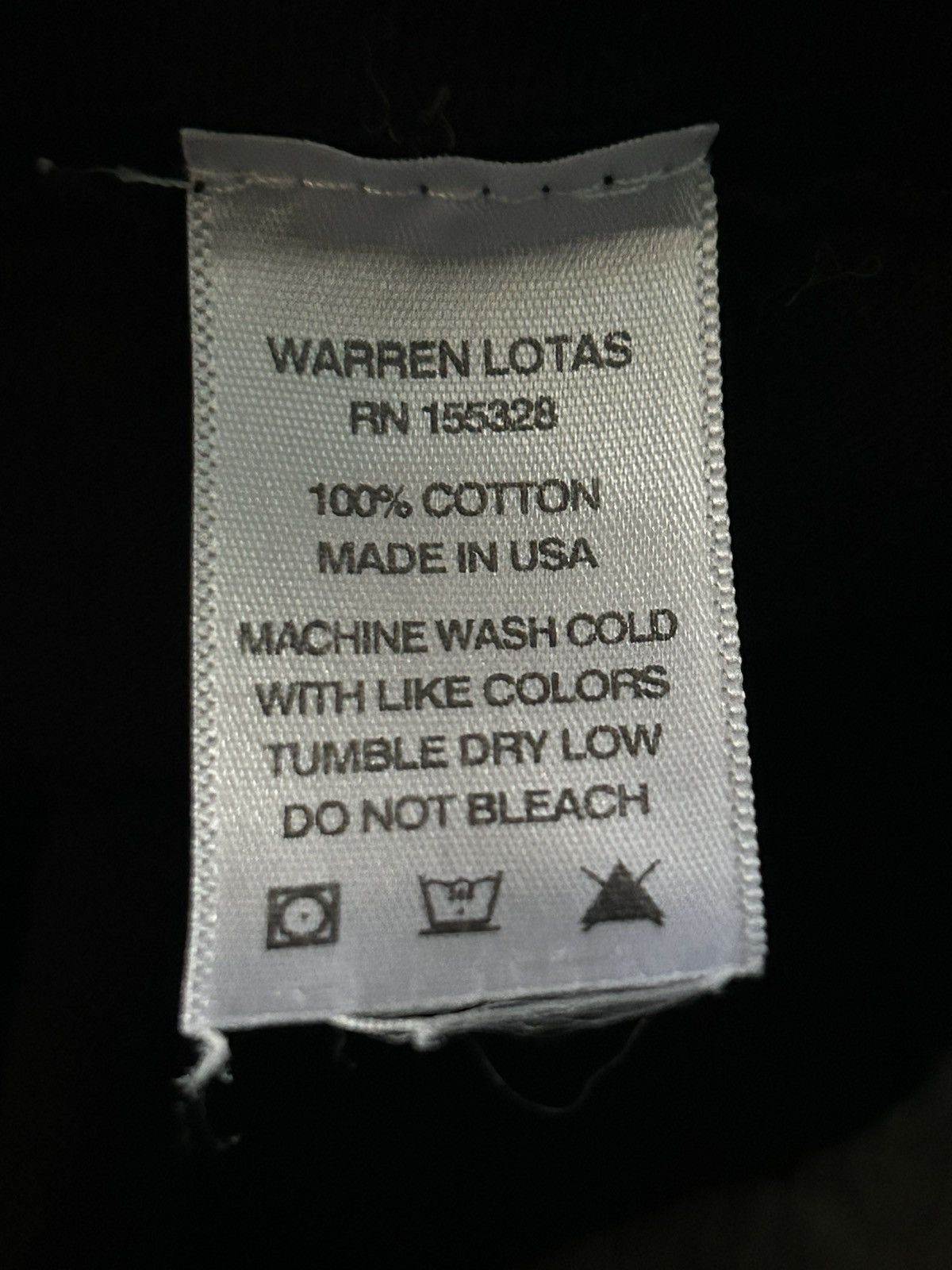 Warren Lotas Warren Lotus•Brooklyn•The Slim Reaper•TeeSz-Lg. Size US L / EU 52-54 / 3 - 7 Thumbnail