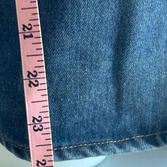 Other Vintage Denim Button-Up Shirt With Pockets & Distressed Deta Size M / US 6-8 / IT 42-44 - 5 Thumbnail
