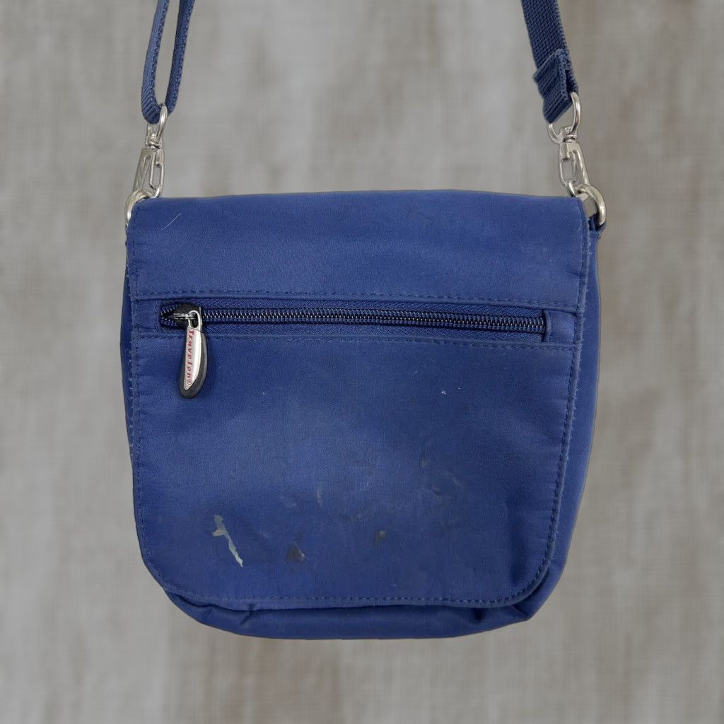 Vintage Travelon Crossbody Bag Small Navy Travel Womens Nylon Stain 6x7x1.5 Size ONE SIZE - 1 Thumbnail