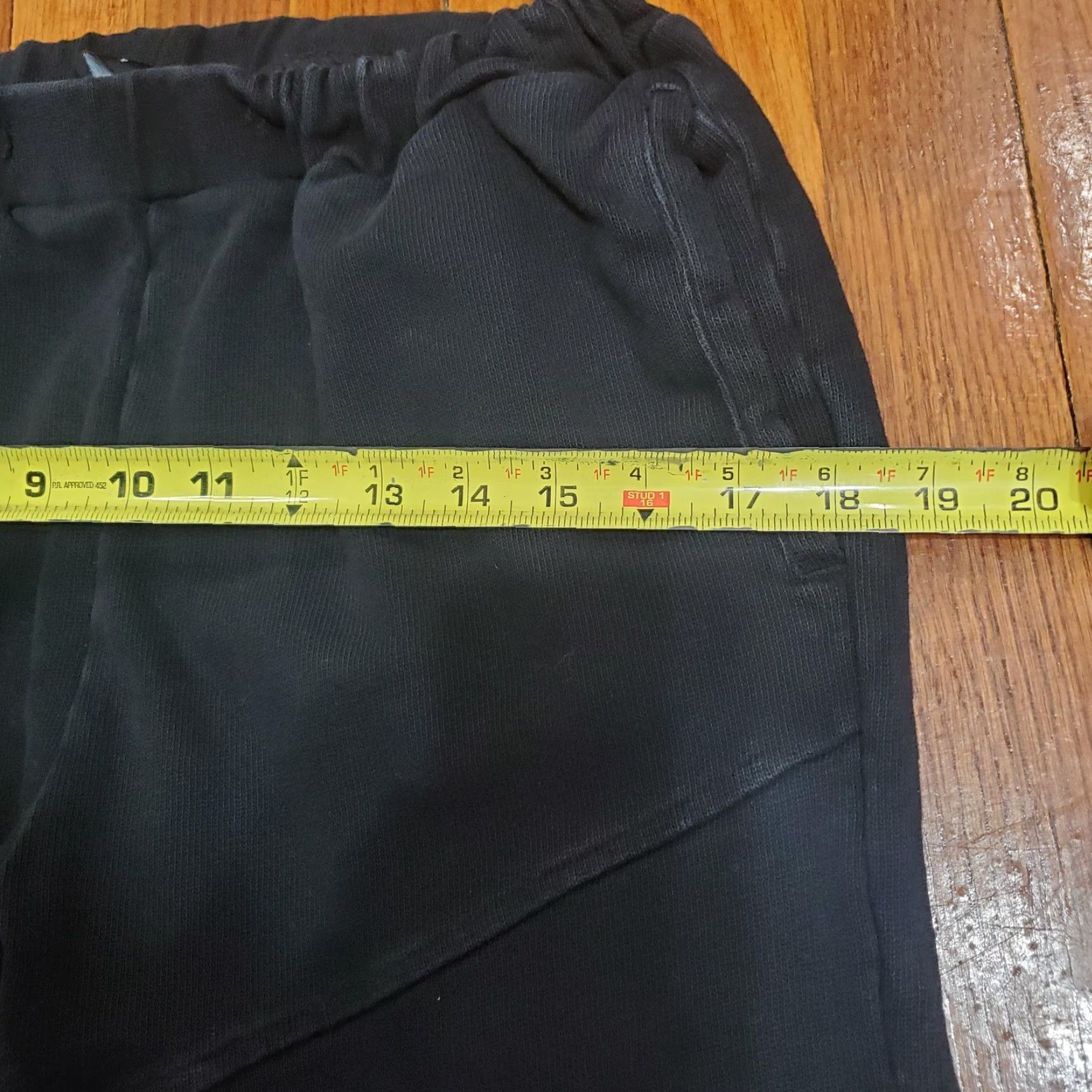 Vintage Richie Le Mens Medium Black Joggers Tapered Elastic Waist Pockets Knit Sweatpants Casual Size US 31 - 7 Thumbnail