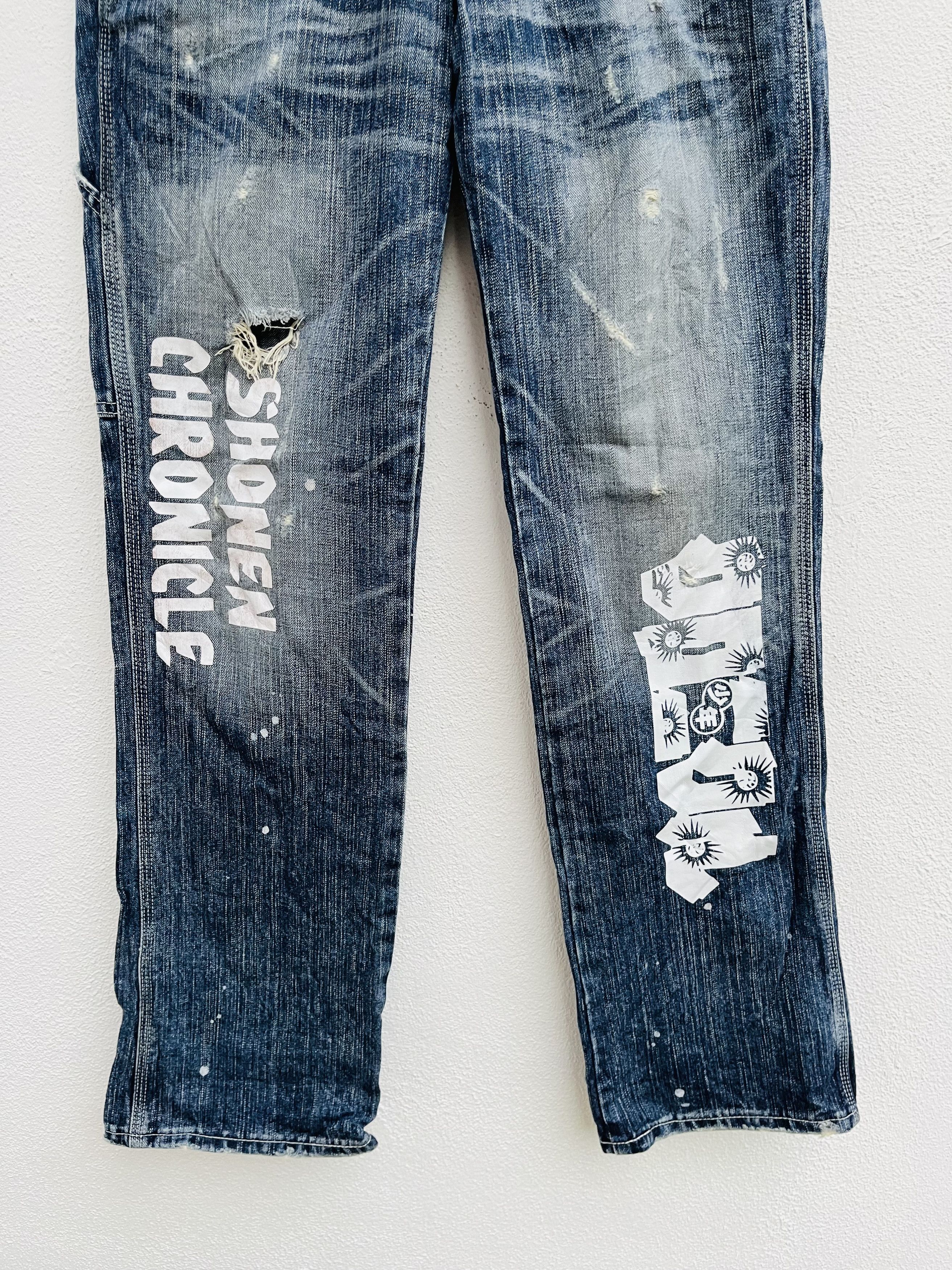 Japanese Brand Vintage Edwin 503 Blue Trip Japanese Distressed Style Size US 30 / EU 46 - 4 Thumbnail