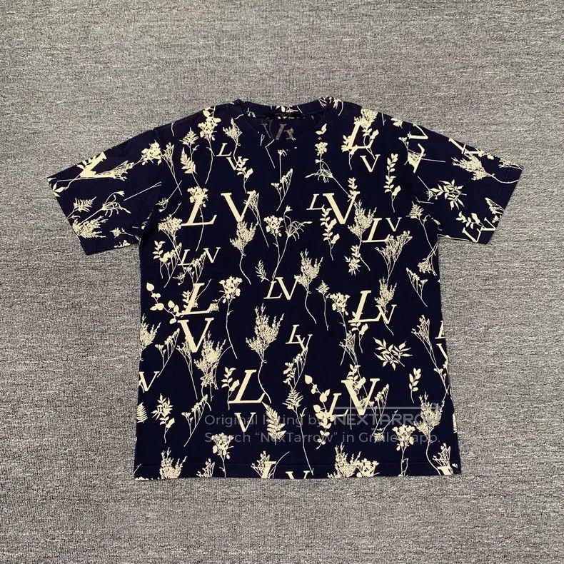 Louis Vuitton Louis Vuitton Dark blue wheat-ear short sleeve Size US L / EU 52-54 / 3 - 1 Thumbnail