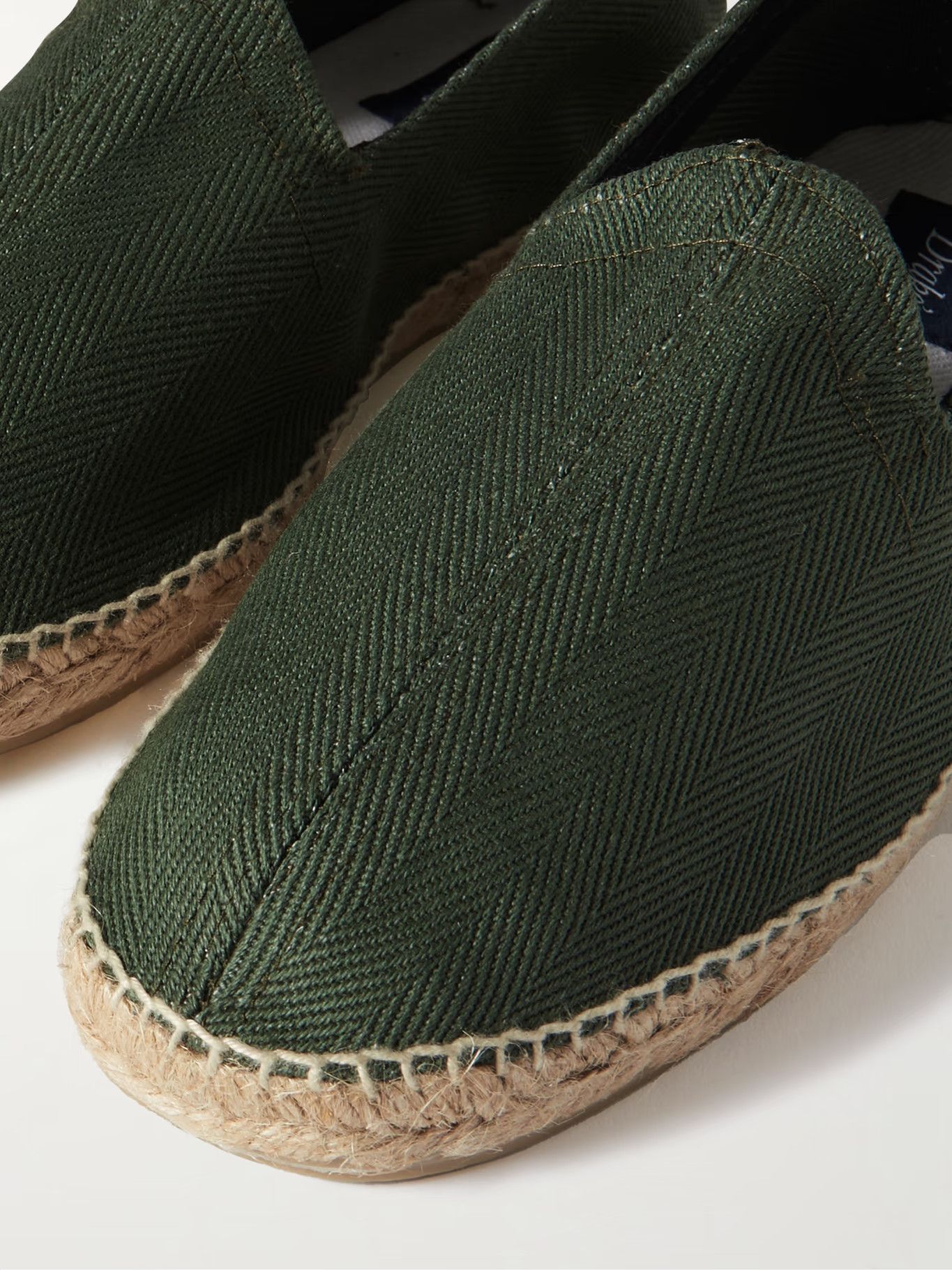 Drake's DRAKE'S Herringbone Cotton Canvas Espadrilles Size US 10 / EU 43 - 6 Thumbnail