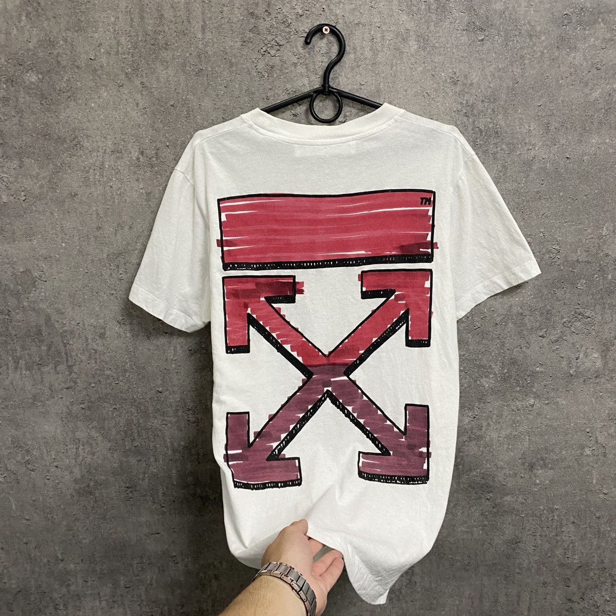 Off-White Off White Red Marker Big Logo T-shirt Size US S / EU 44-46 / 1 - 6 Thumbnail