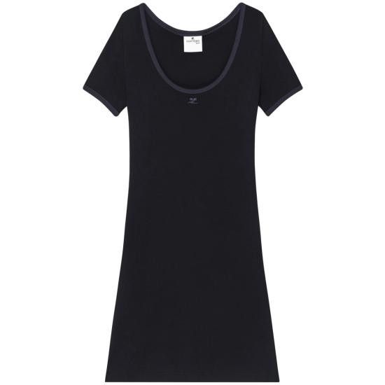 Courreges COURREGES Women Dresses 225JRO600JS 0203 B175 BLACK Size M / US 6-8 / IT 42-44 - 1 Thumbnail