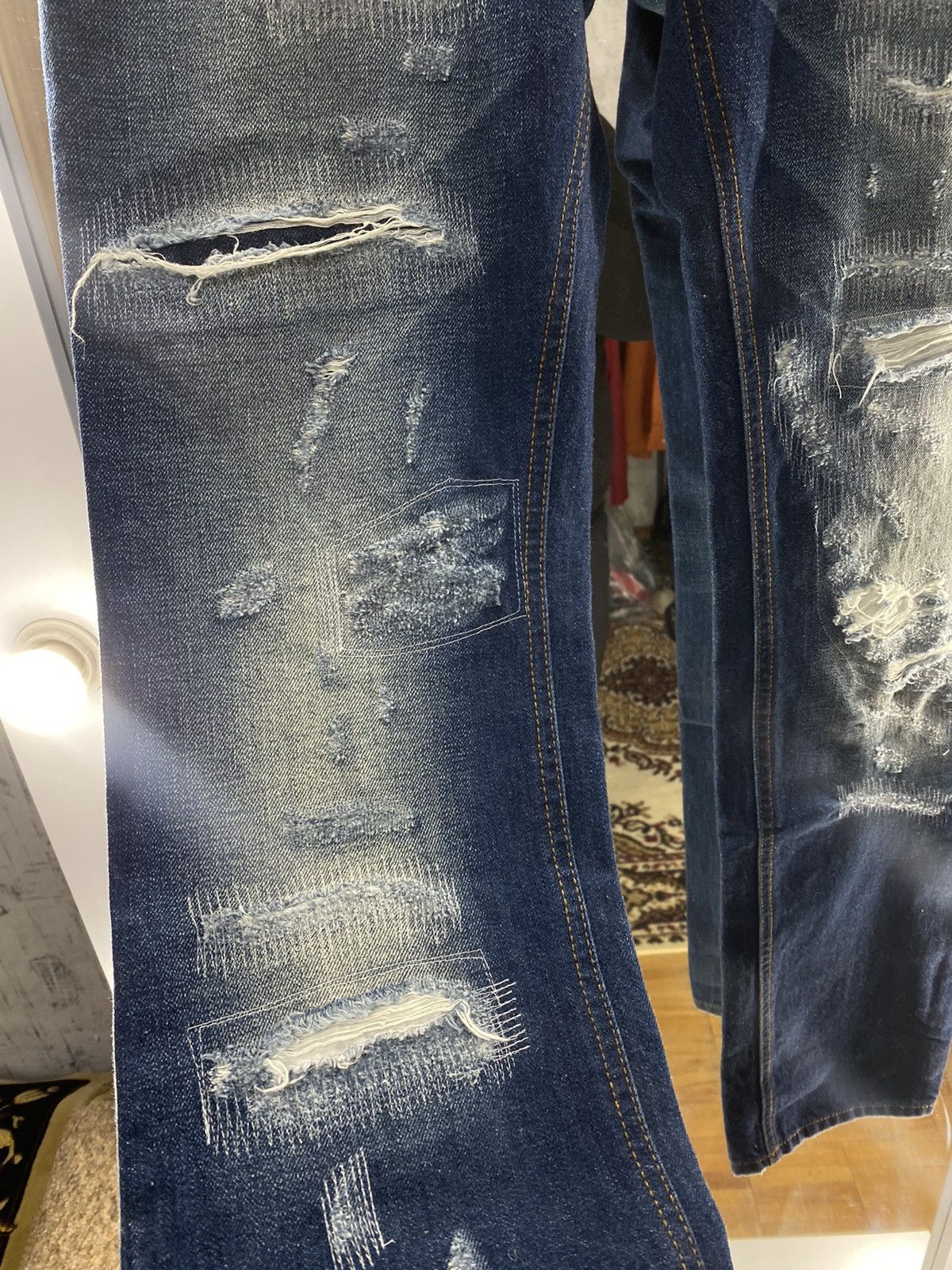 Dolce & Gabbana Dolce & Gabbana #14 Classic Destroyed Denim Jeans Size US 44 / EU 60 - 15 Thumbnail