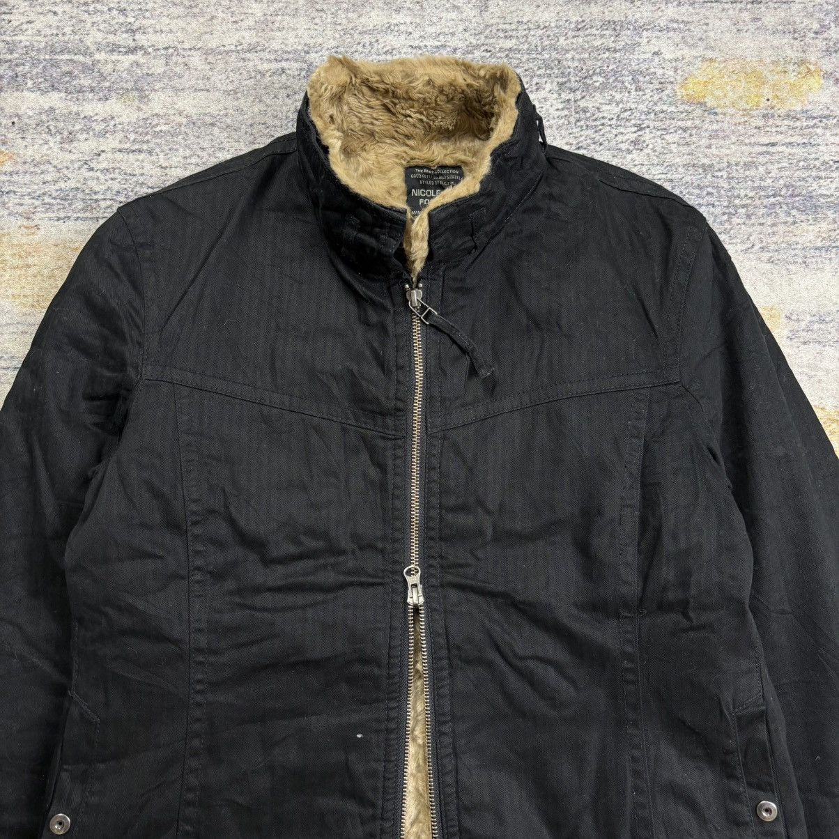 Le Grande Bleu (L.G.B.) Nicole club for men full trim fur interior bikers jacket Size US M / EU 48-50 / 2 - 4 Thumbnail