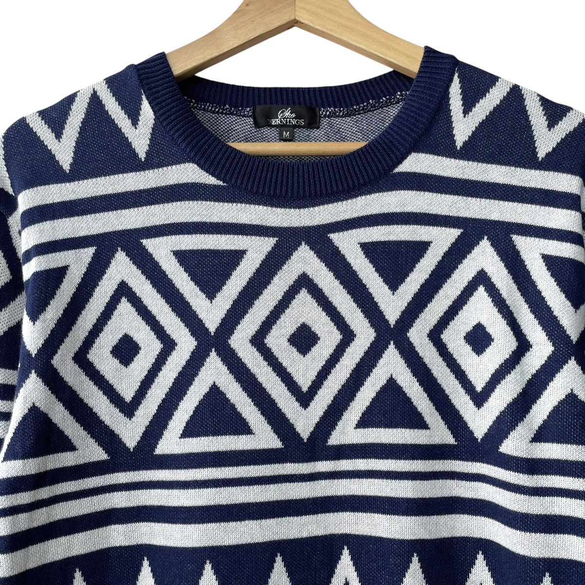 BERNINGS SHO Bernings Sho Japan WMN Native Patterns Long Sweater Size M / US 6-8 / IT 42-44 - 3 Thumbnail