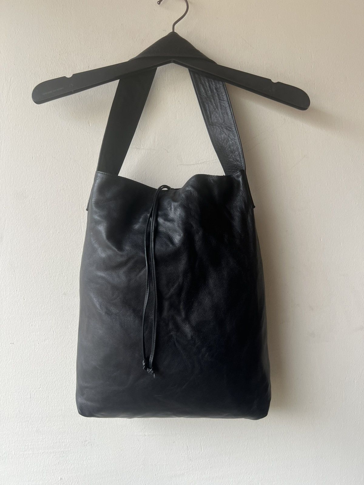 Leather B. Stuff Japan Nappa Black Leather Shoulder Bag Size ONE SIZE - 22 Thumbnail