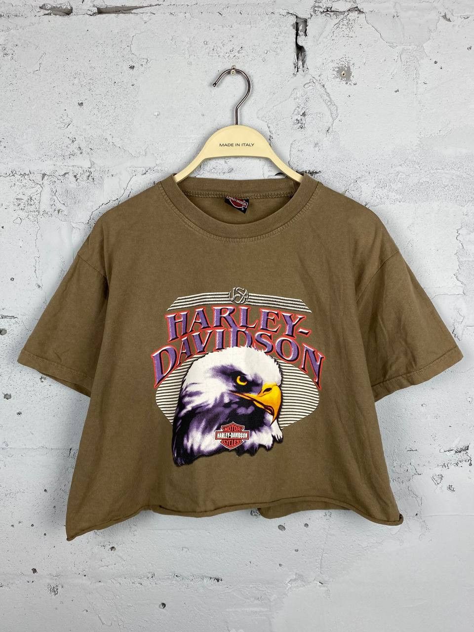 Harley Davidson × Vintage Vintage Brown Harley Davidson Flames Eagle Tank Top T Shirt Size US L / EU 52-54 / 3 - 1 Thumbnail