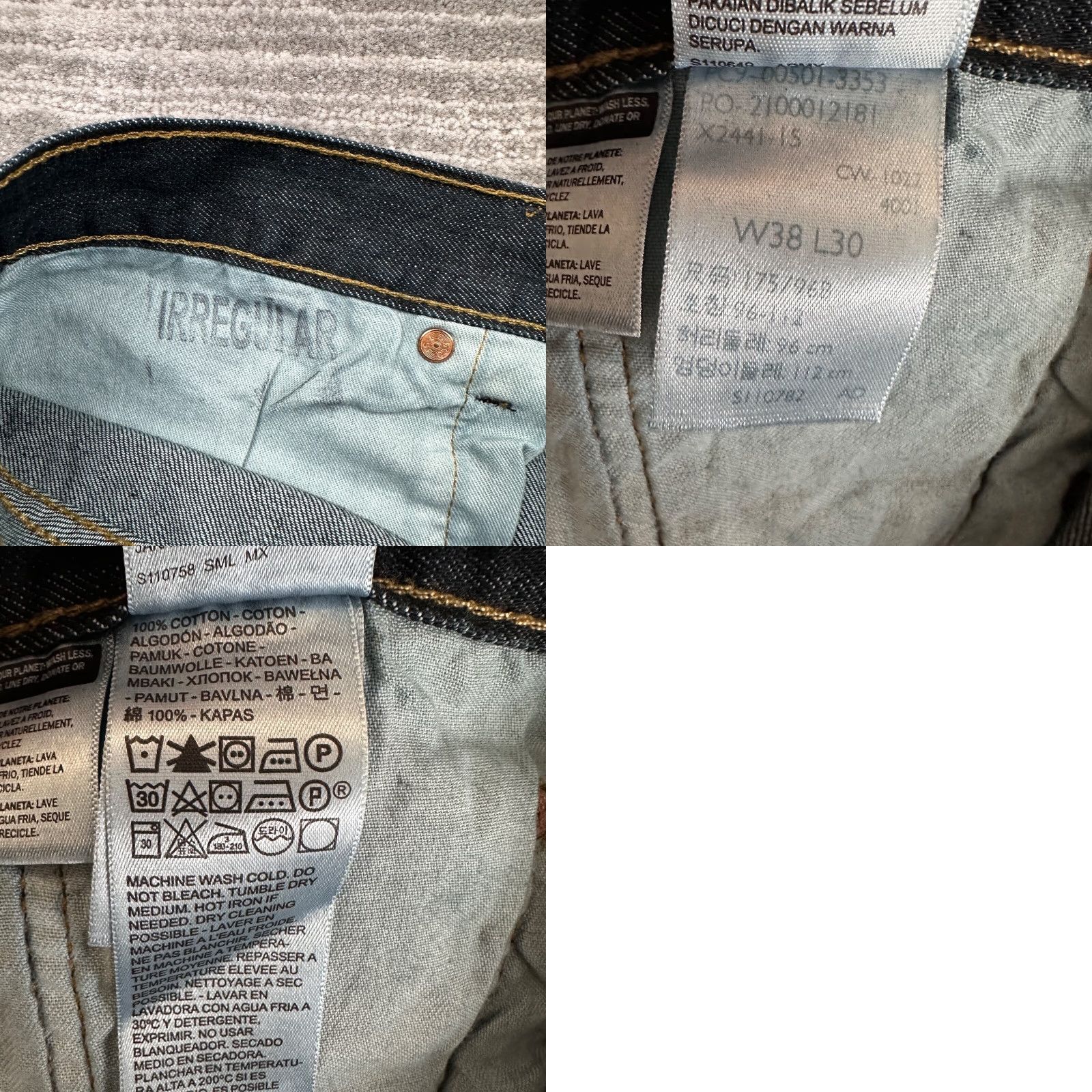 Levi's Levis 501 Jeans NEW Mens 38x30 Blue Denim Cotton Casual Adult Size US 38 / EU 54 - 8 Thumbnail