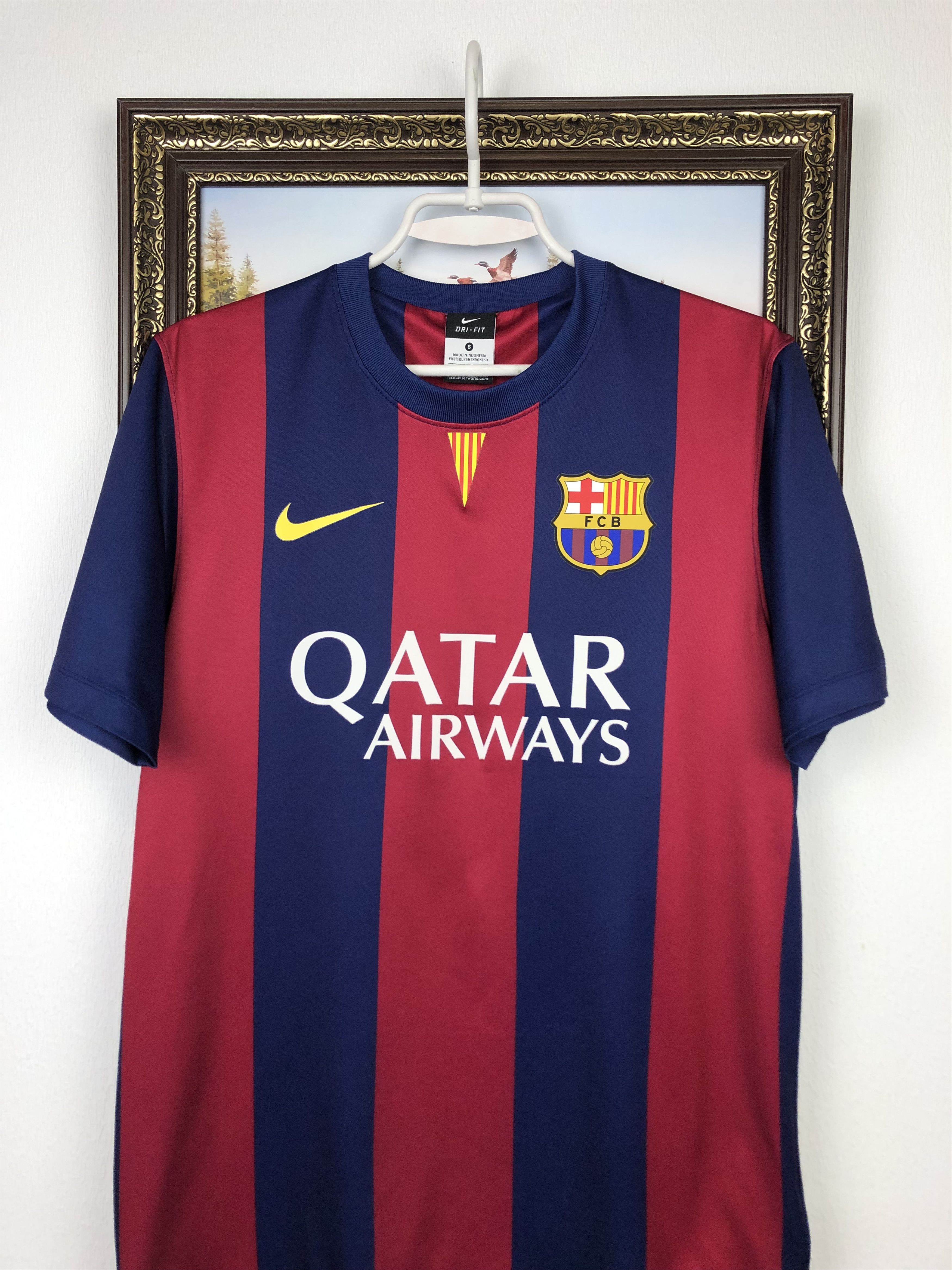 Nike Barcelona football shirt Soccer Nike Maglia Jersey Tee Hype Size US S / EU 44-46 / 1 - 2 Thumbnail
