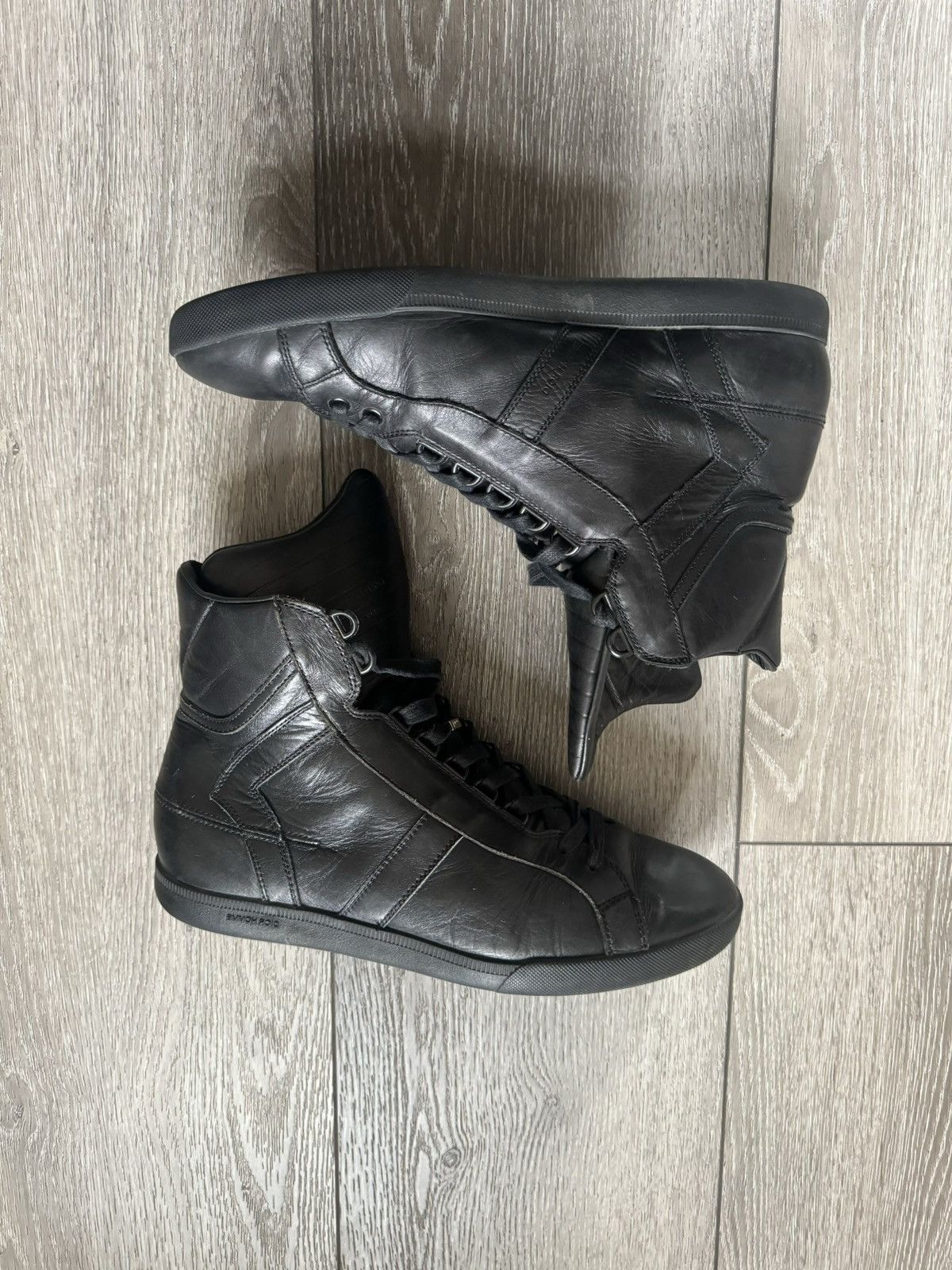 Dior × Hedi Slimane Dior Homme SS04 "Strip" Shoes Size US 9 / EU 42 - 2 Thumbnail