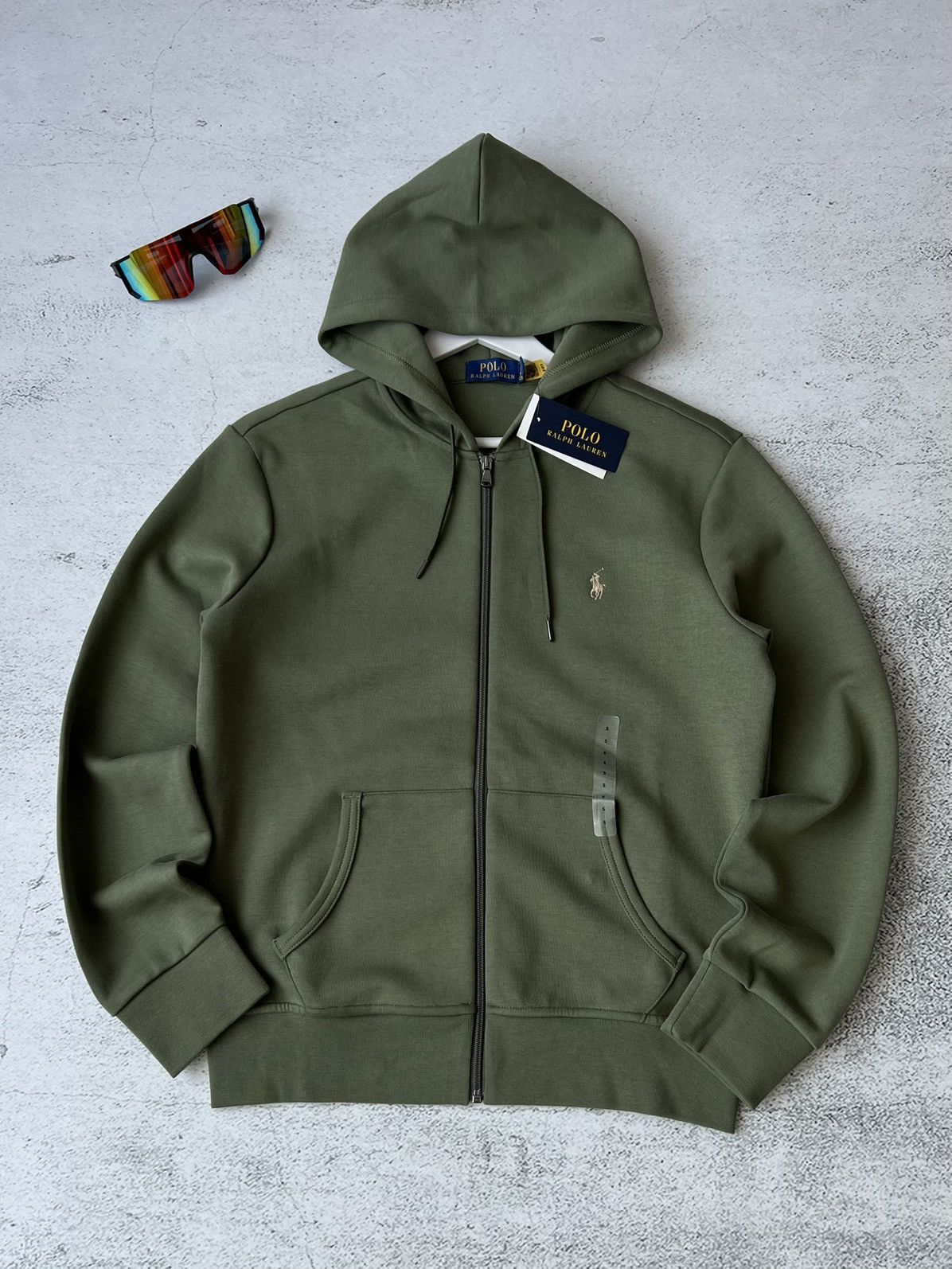 Polo Ralph Lauren Polo Ralph Lauren Full Zip Hoodie Olive Green – New Tags S Size US S / EU 44-46 / 1 - 1 Thumbnail