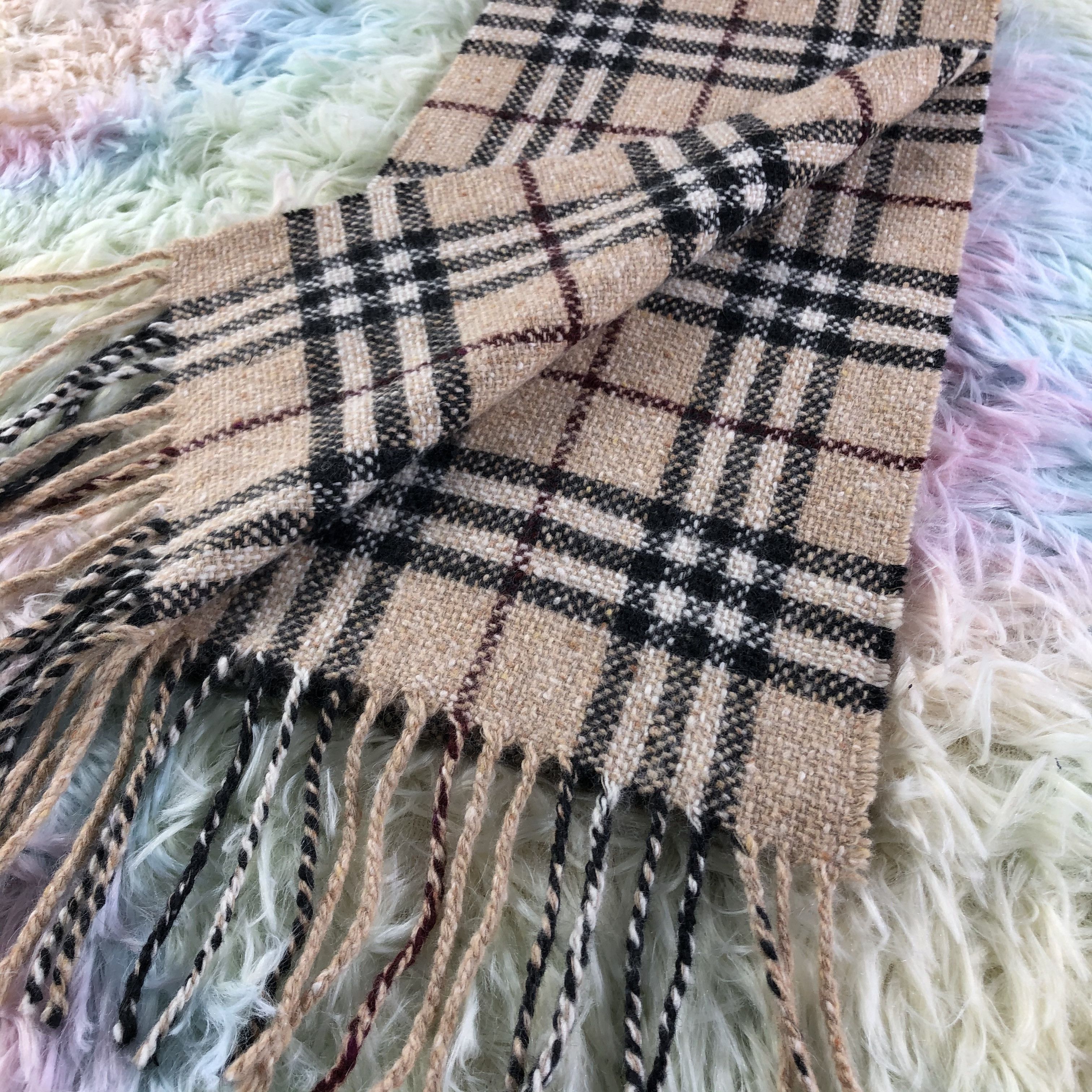 Burberry × Vintage Burberry Scarf / Muffler / Neckwear - KM497 Size ONE SIZE - 4 Thumbnail