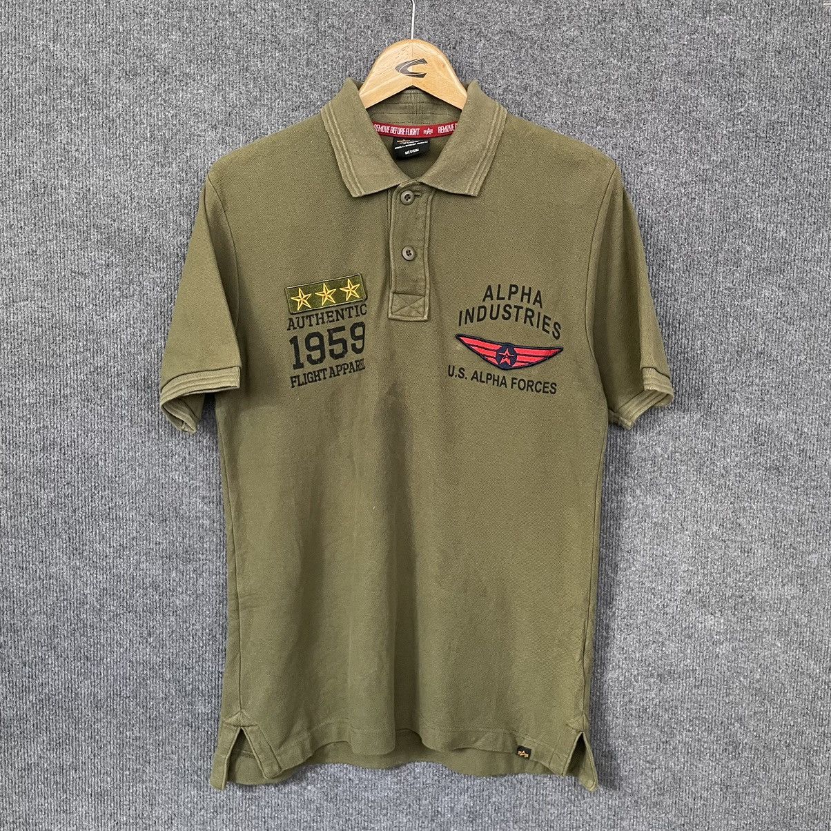 Avirex Vintage Avirex US Air Force Polo T Shirt Size US M / EU 48-50 / 2 - 5 Thumbnail