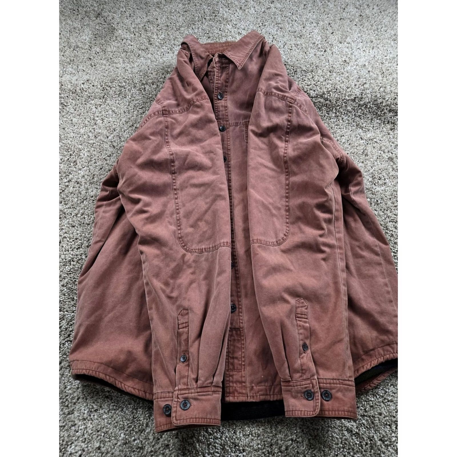 The Territory Ahead VINTAGE Territory Ahead Shirt Jacket XLT Red Canvas Blanket Lined Southwestern Jacket Coat Mens Size US XL / EU 56 / 4 - 4 Thumbnail
