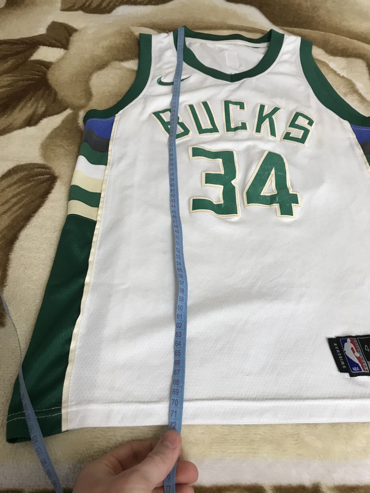 NBA 🔥 #34 Antetokounmpo NBA Milwaukee Vintage Tank Jersey Shirt Size US M / EU 48-50 / 2 - 8 Thumbnail