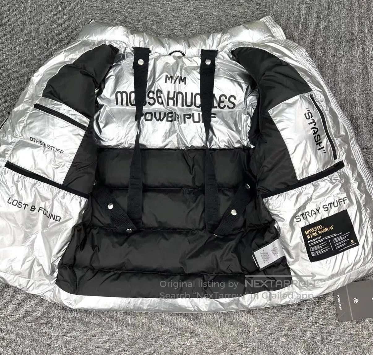 Moose Knuckles Silver Puffer Jacket . Size US M / EU 48-50 / 2 - 6 Thumbnail
