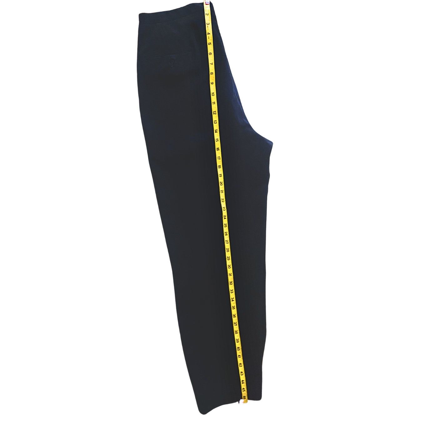 Other Vintage Navy Blue Military Trousers with Black Satin Stripe Size US 31 - 7 Thumbnail