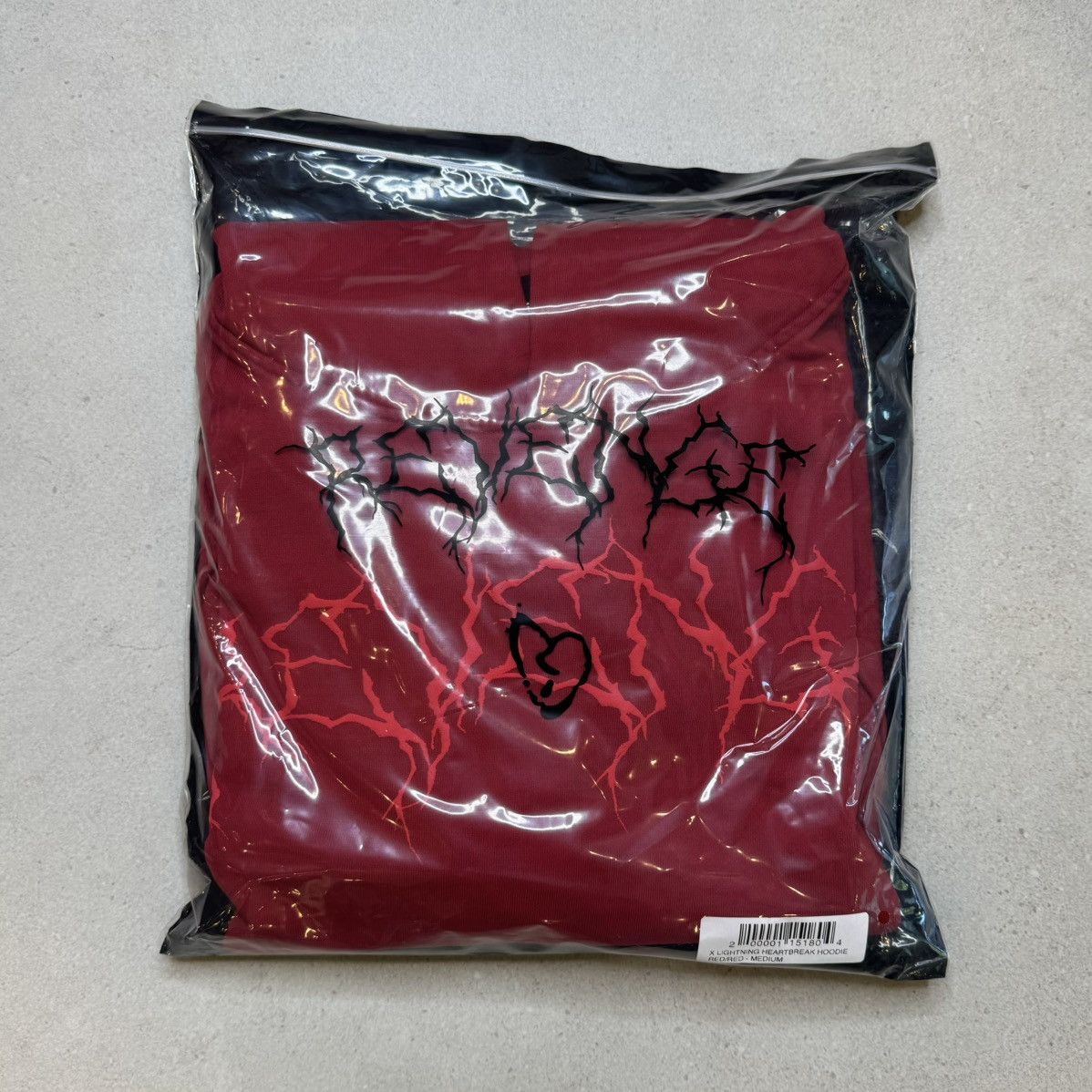 Revenge Revenge X Lightning Heartbreak Hoodie Red/Red SIZE MEDIUM Size US M / EU 48-50 / 2 - 3 Thumbnail