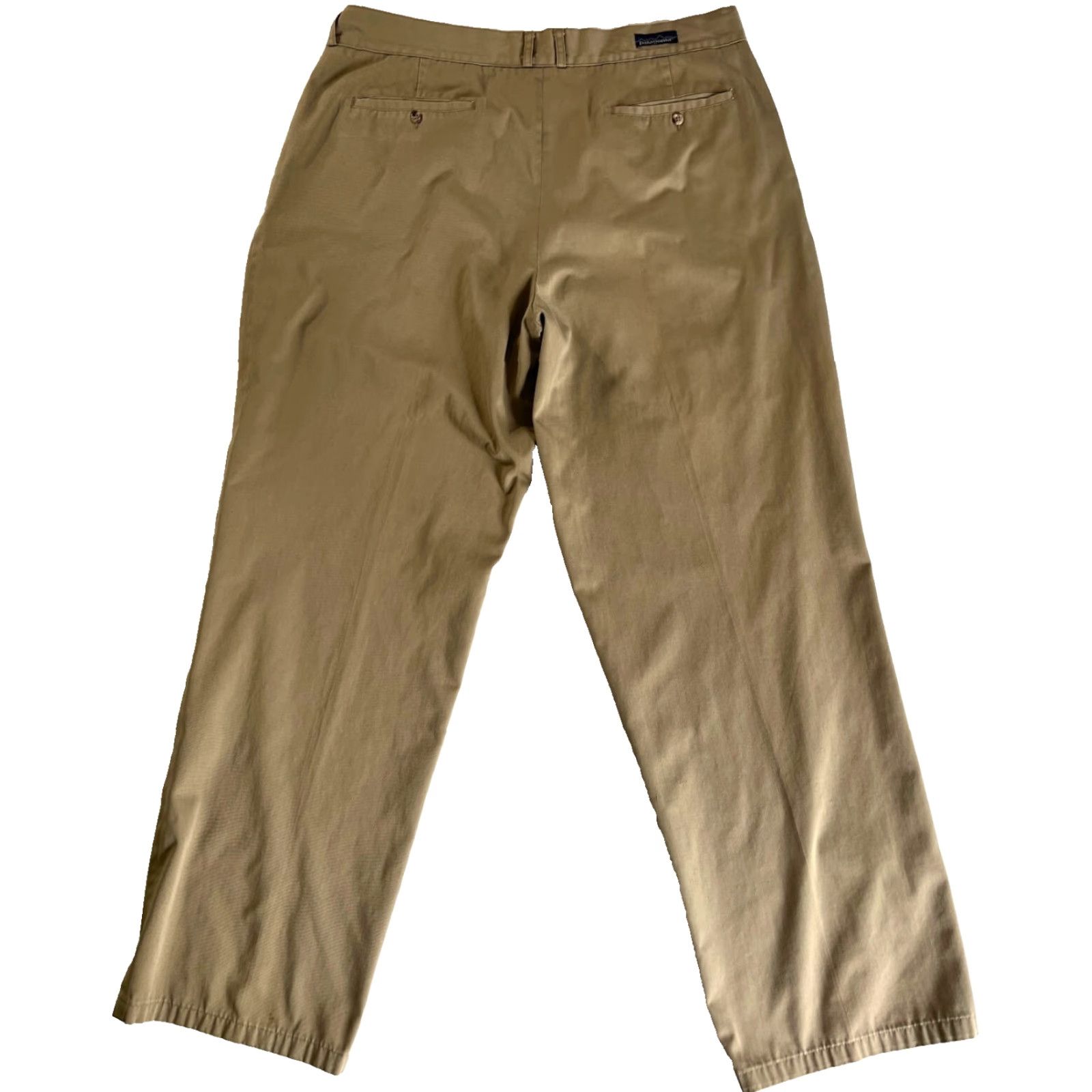 Patagonia VINTAGE Patagonia Men’s 80s 90s Chino Pants Pleated Sz 40 Tan Cotton Blend Canvas Regular Front Pockets Straight Inseam 32 Mens Size US 40 / EU 56 - 2 Thumbnail