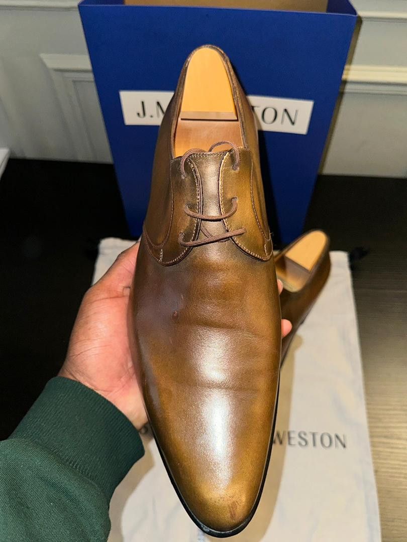 J.M. Weston JM Weston - 3 Eyelets Model in Cognac Brown Leather Size US 11.5 / EU 44-45 - 2 Thumbnail