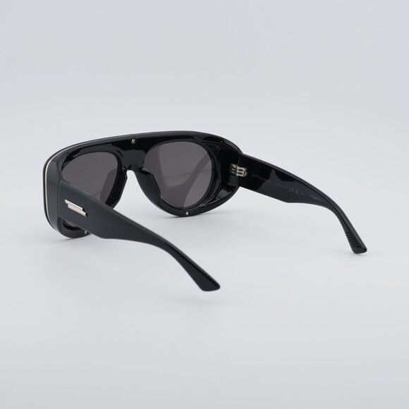 Bottega Veneta Bottega Veneta BV1362S 001 Sunglasses Black Geometric Frame Size ONE SIZE - 10 Thumbnail